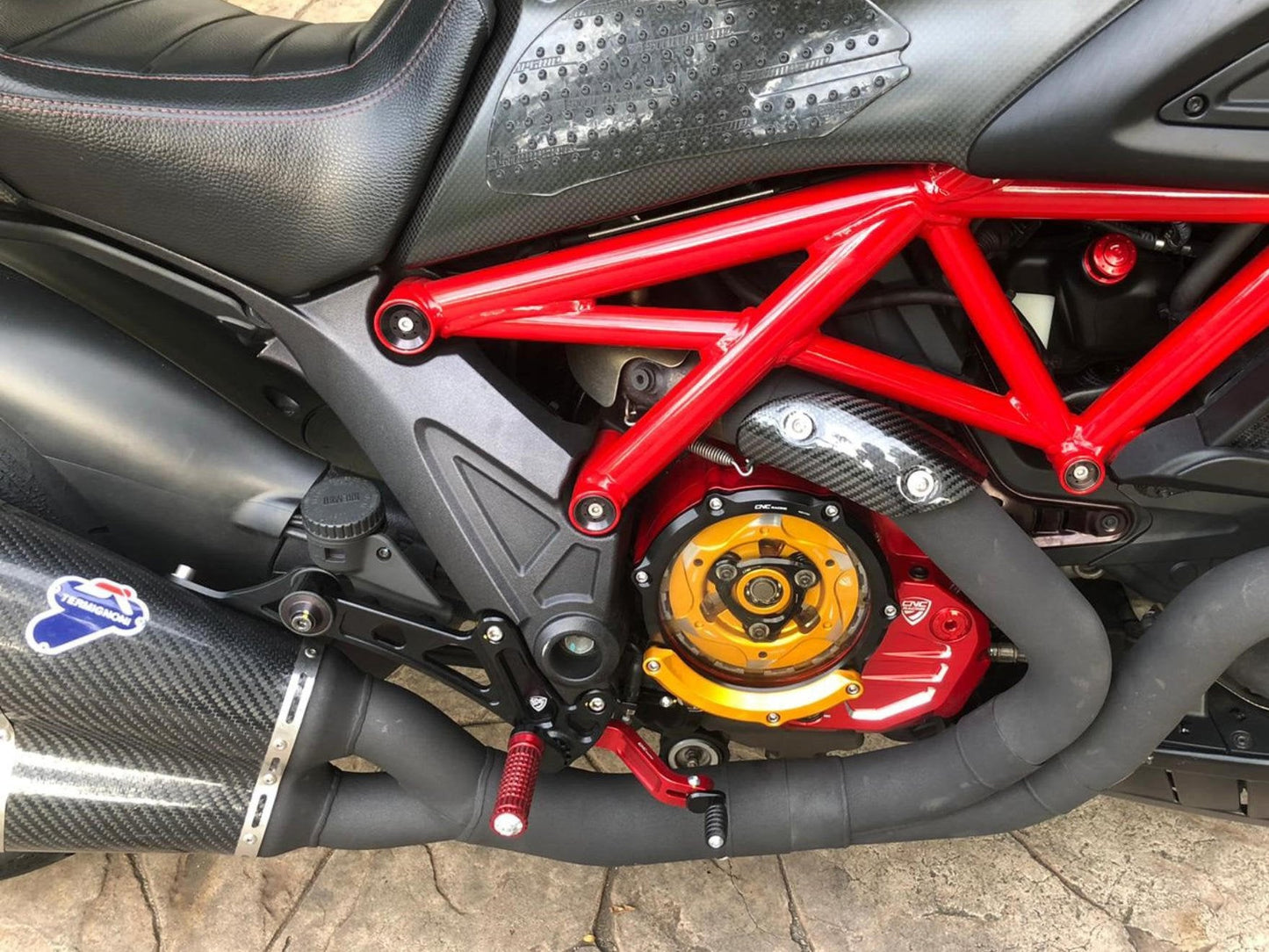 PE222 - CNC RACING Ducati Diavel Adjustable Rearset – Accessories in the Motodeal Motorcycle Aftermarket Accessories and Parts Online Shop