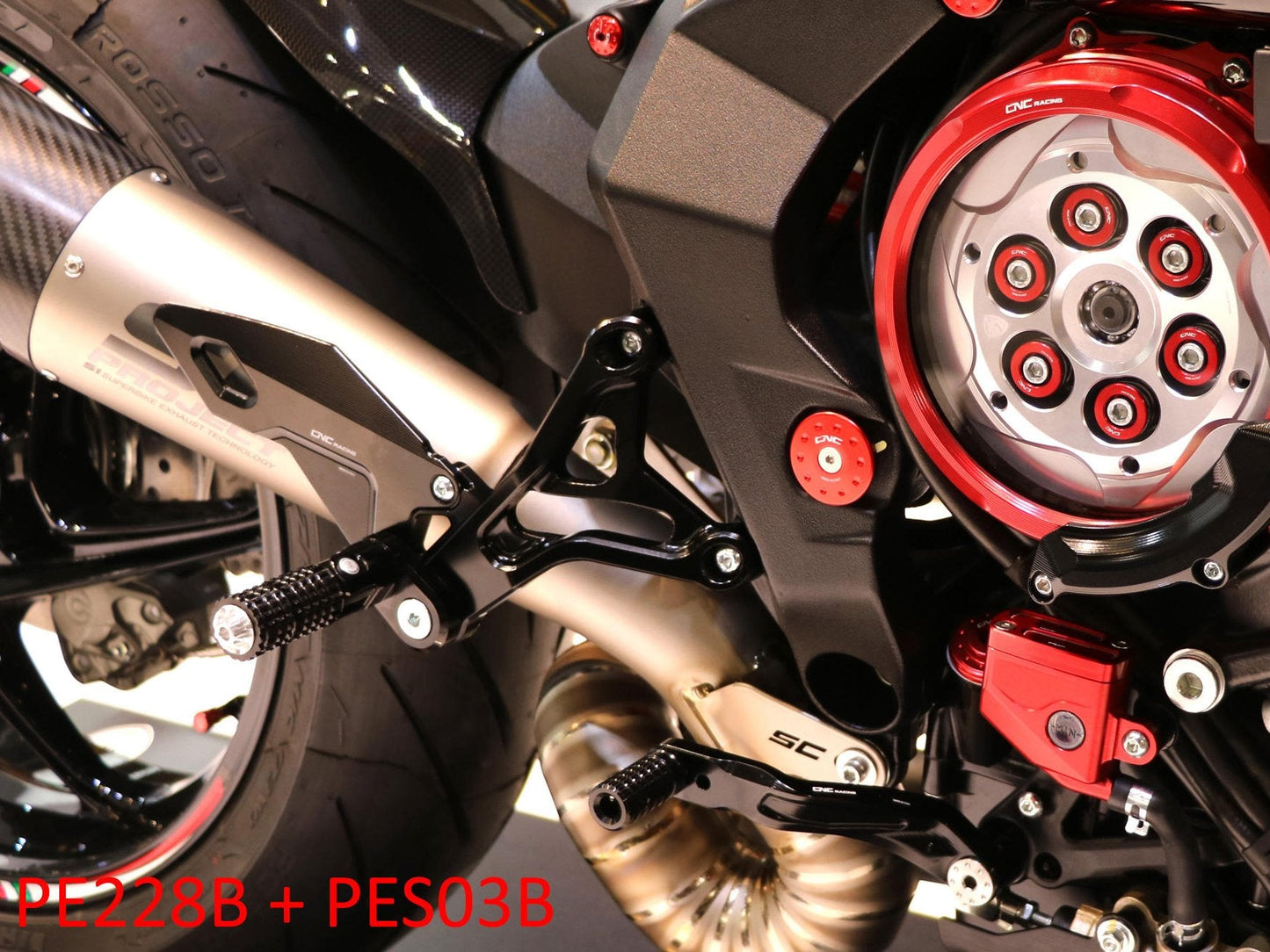 PE228 - CNC RACING MV Agusta Dragster 800 (2017+) Adjustable Rearset – Accessories in the Motodeal Motorcycle Aftermarket Accessories and Parts Online Shop