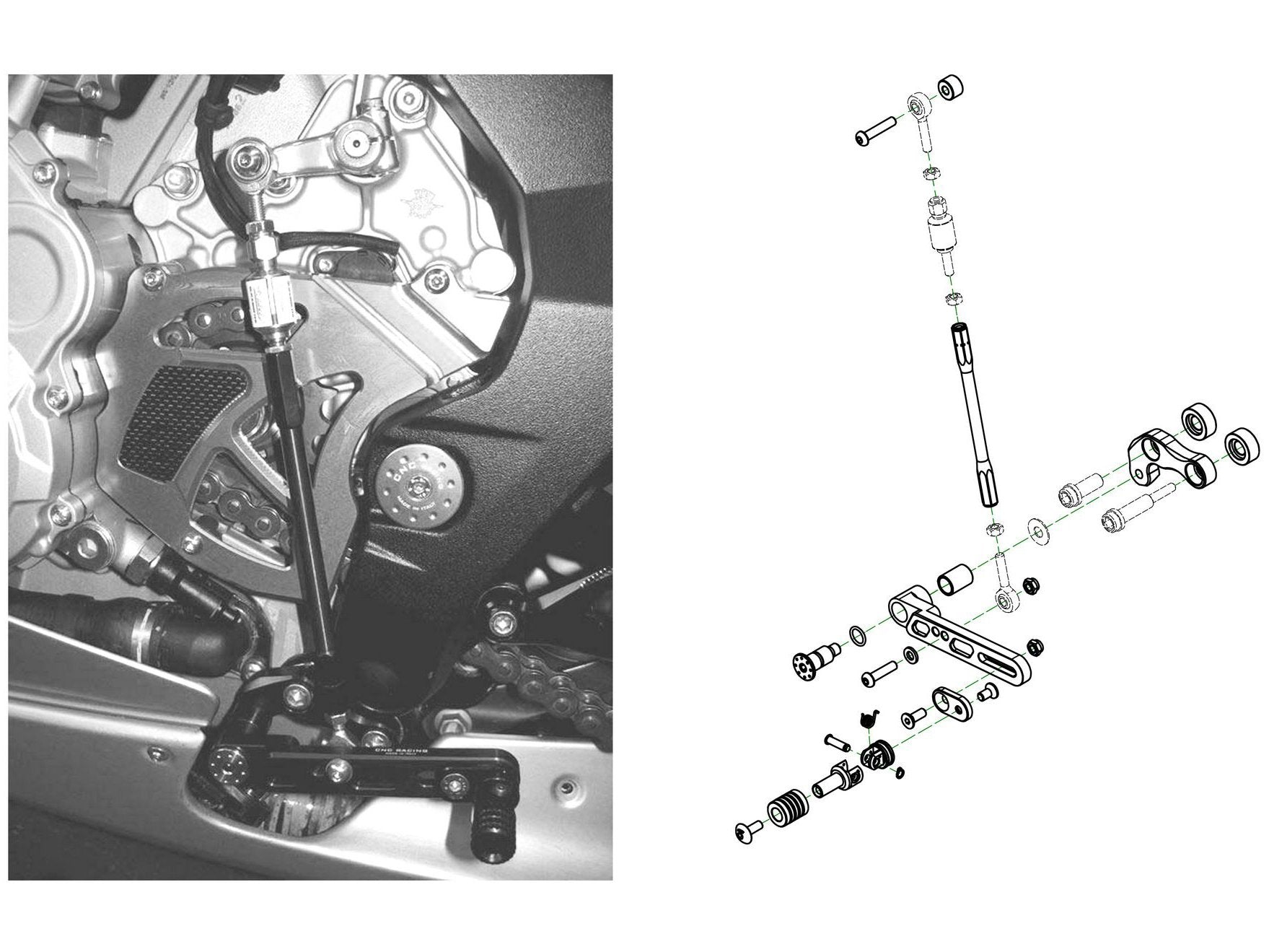 PE330 - CNC RACING MV Agusta Reverse Shift (for CNC RACING rearsets) – Accessories in the Motodeal Motorcycle Aftermarket Accessories and Parts Online Shop