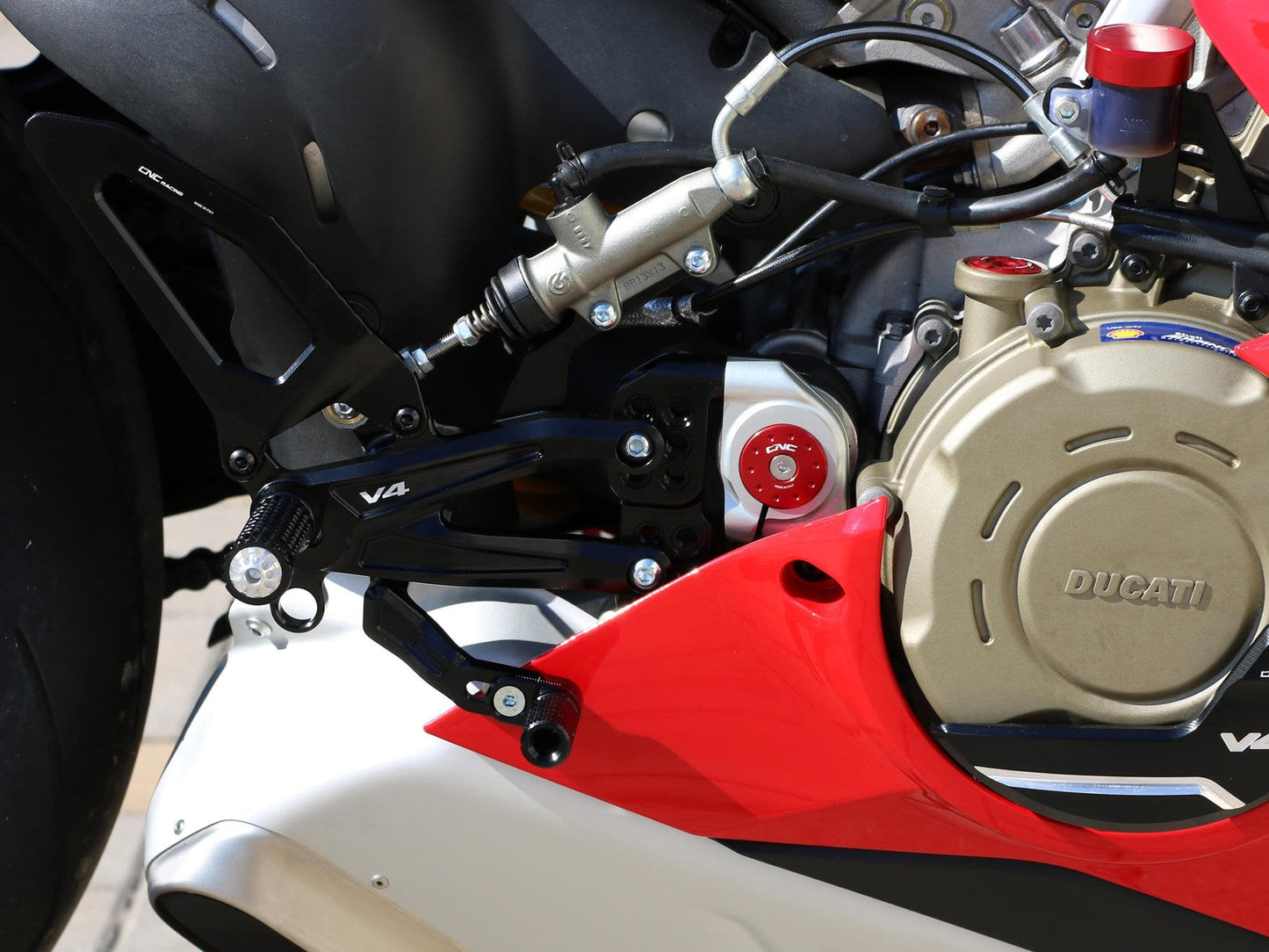 PE406 - CNC RACING Ducati Panigale V4 (2018+) Adjustable Rearset "RPS" – Accessories in the Motodeal Motorcycle Aftermarket Accessories and Parts Online Shop