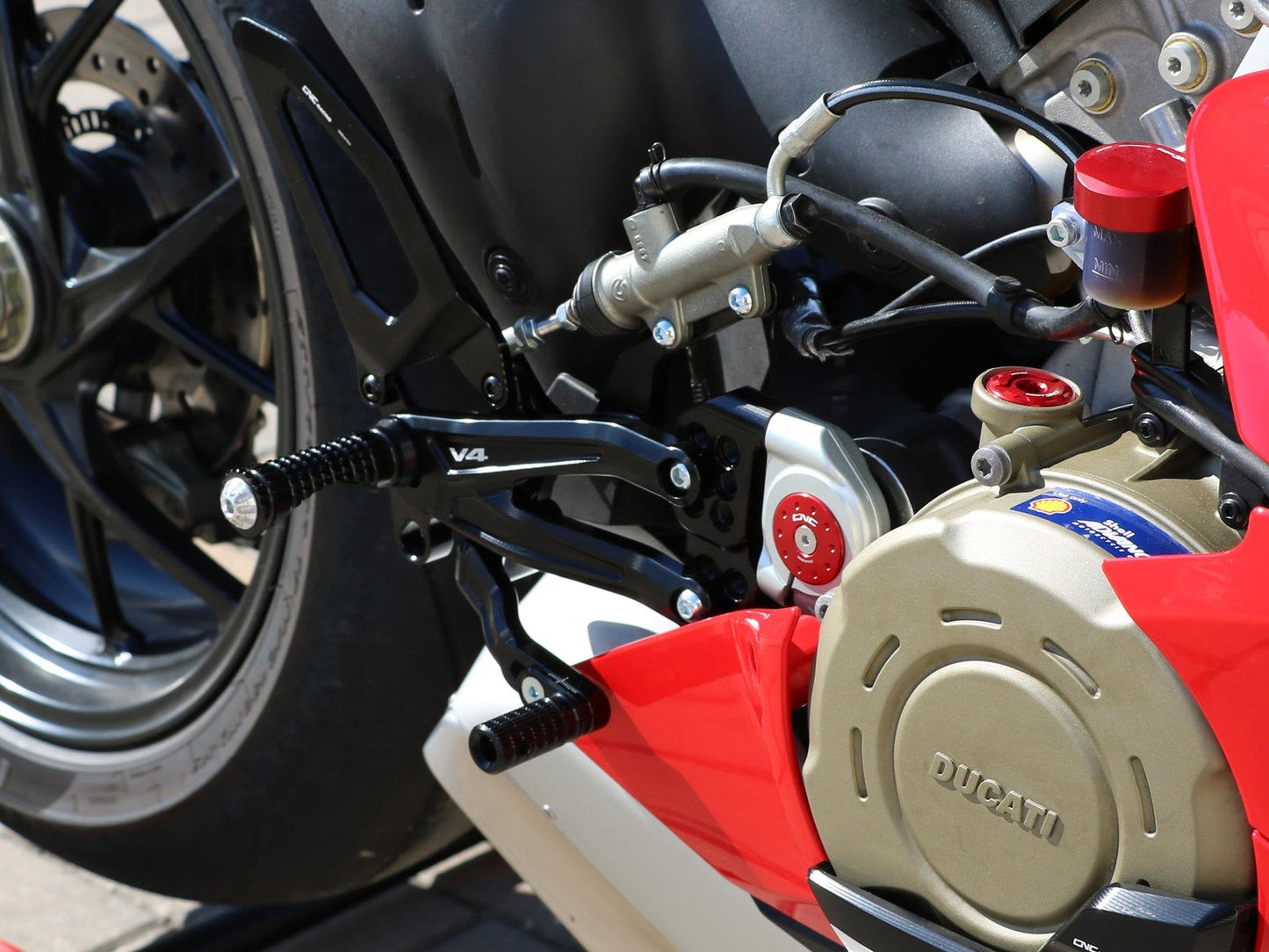 PE406 - CNC RACING Ducati Panigale V4 (2018+) Adjustable Rearset "RPS" – Accessories in the Motodeal Motorcycle Aftermarket Accessories and Parts Online Shop