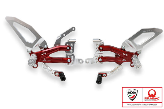 PE408PR - CNC RACING Ducati Panigale V4 (18/24) Adjustable Rearset "RPS Carbon" (Pramac Racing edition) – Accessories in the Motodeal Motorcycle Aftermarket Accessories and Parts Online Shop