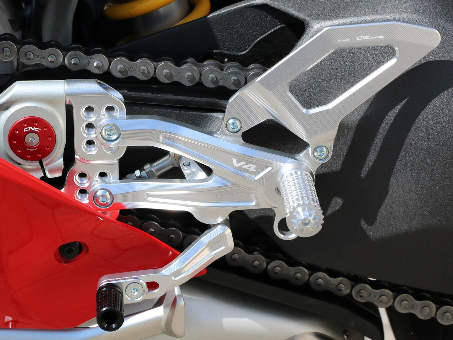 PE406 - CNC RACING Ducati Panigale V4 (2018+) Adjustable Rearset "RPS" – Accessories in the Motodeal Motorcycle Aftermarket Accessories and Parts Online Shop