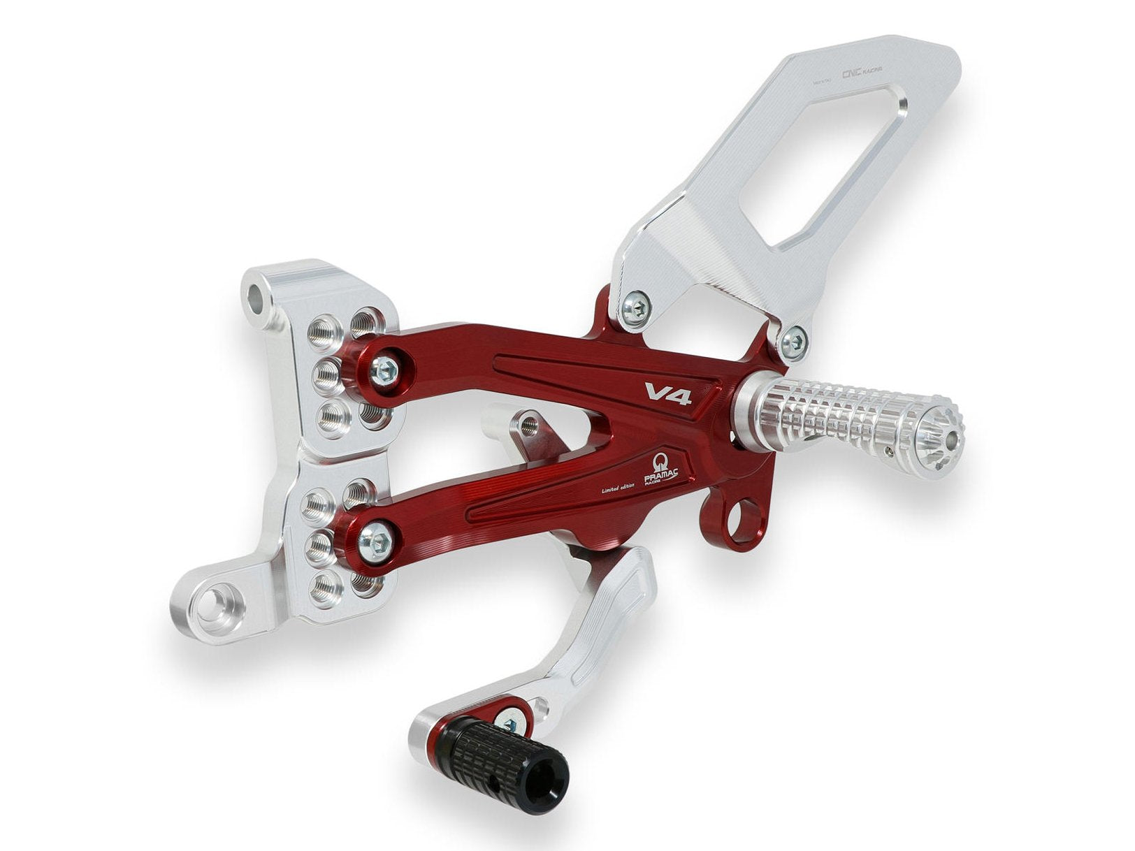 PE406PR - CNC RACING Ducati Panigale V4 (18/24) Adjustable Rearset "RPS" (Pramac Racing edition) – Accessories in the Motodeal Motorcycle Aftermarket Accessories and Parts Online Shop