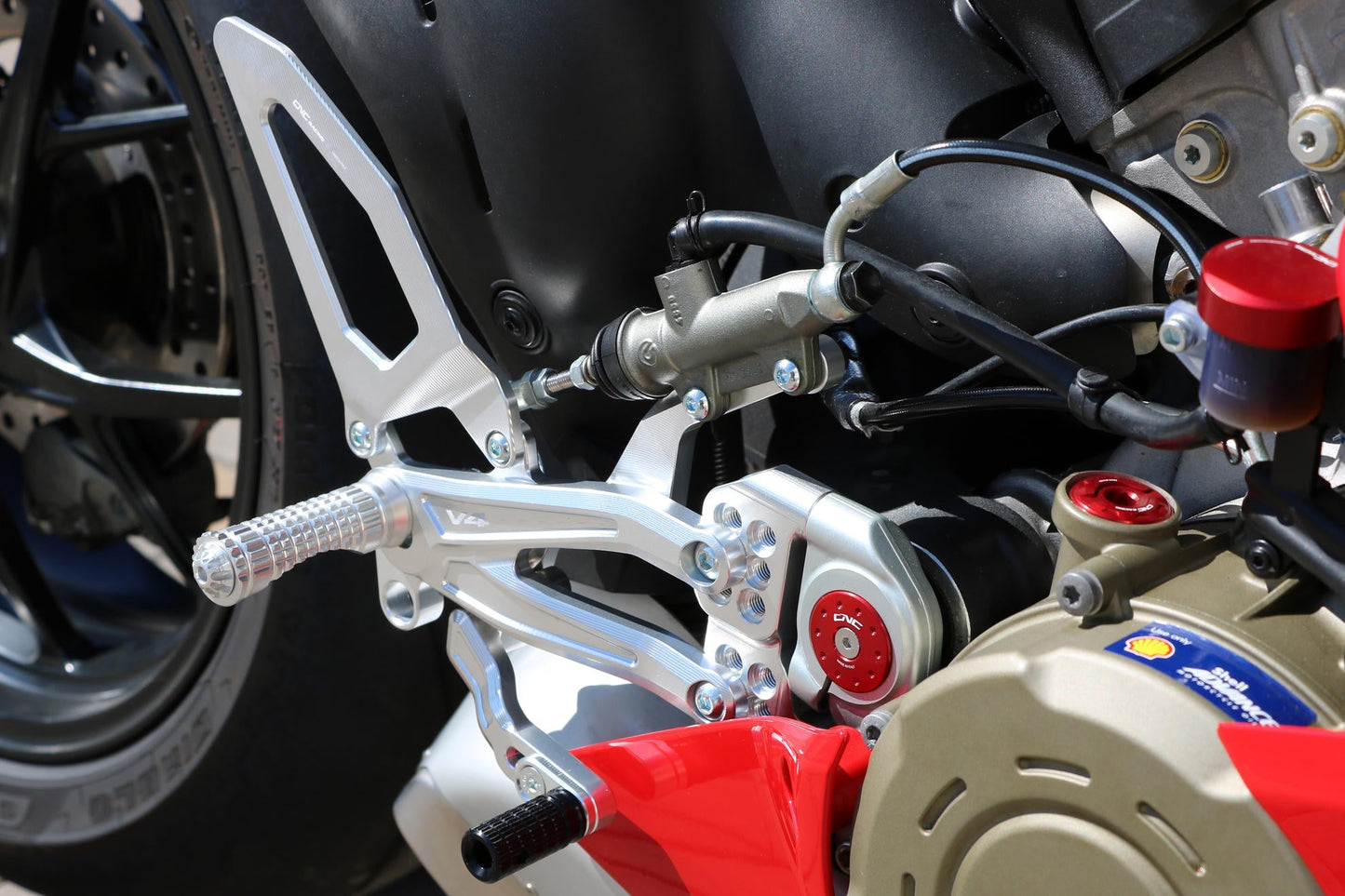 PE406 - CNC RACING Ducati Panigale V4 (2018+) Adjustable Rearset "RPS" – Accessories in the Motodeal Motorcycle Aftermarket Accessories and Parts Online Shop