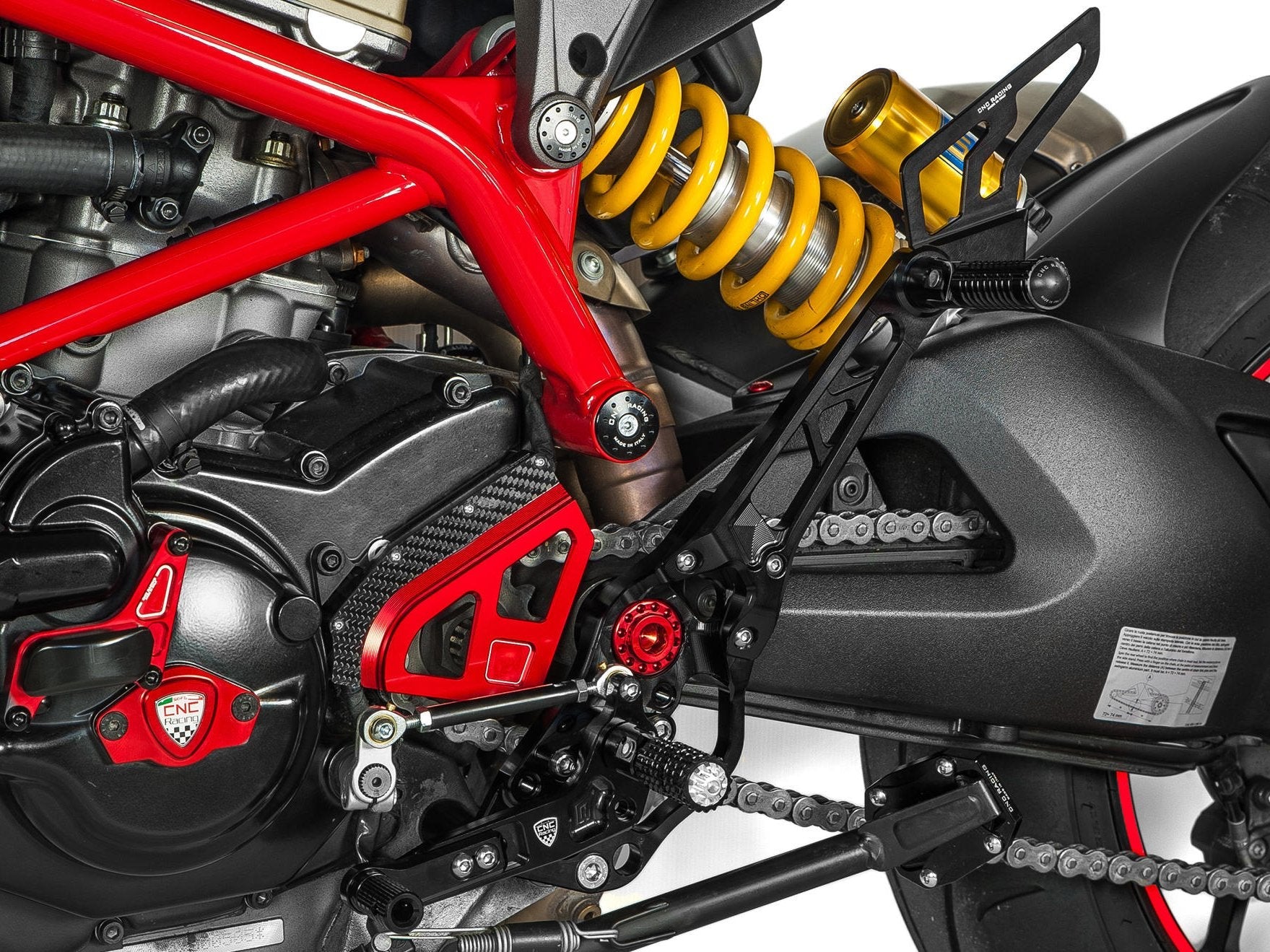 PE431 - CNC RACING Ducati Hypermotard 939/821 Adjustable Passenger Rearset – Accessories in the Motodeal Motorcycle Aftermarket Accessories and Parts Online Shop