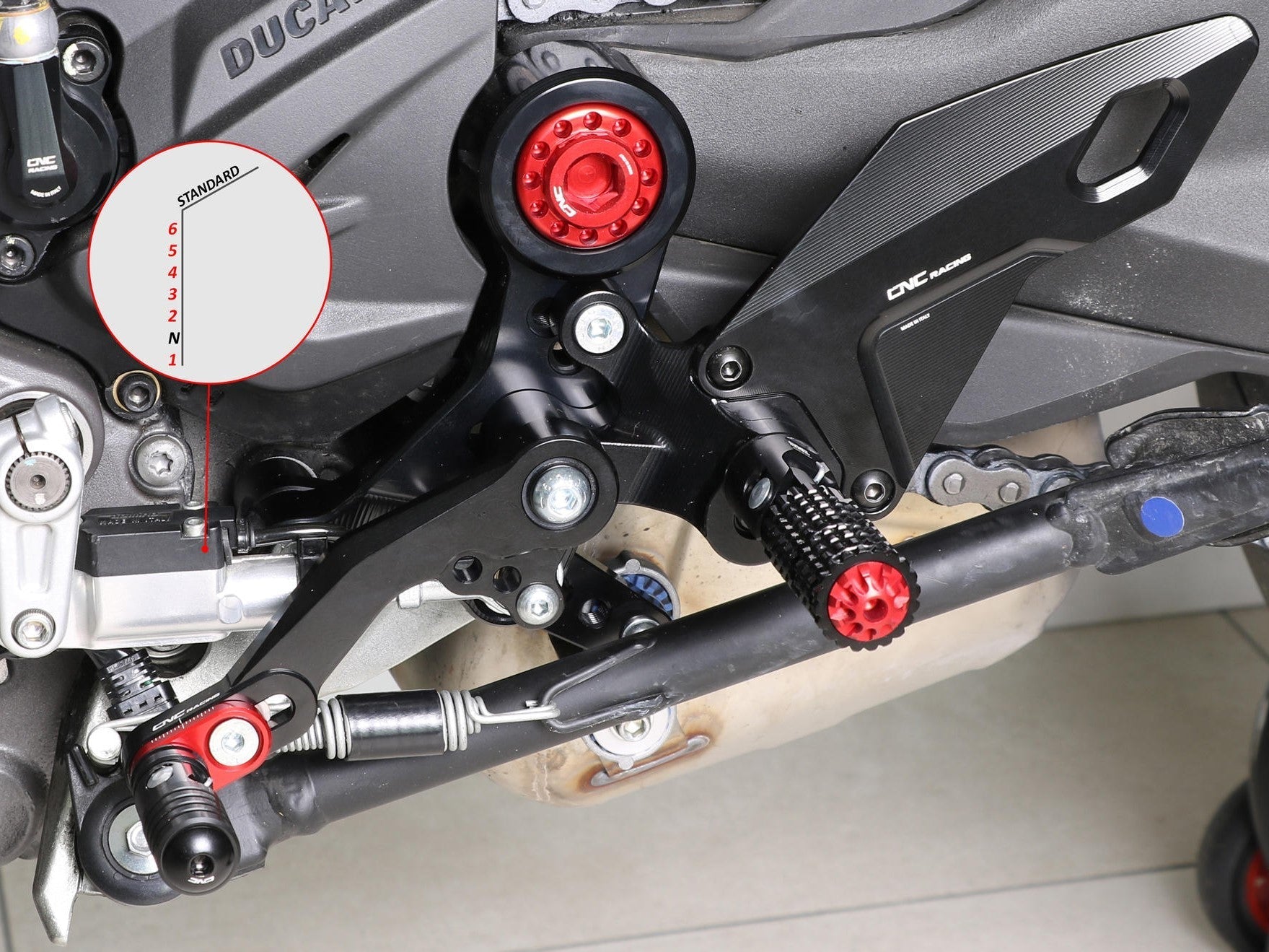 PE433 - CNC RACING Ducati Monster 950 / 937 (2021+) Adjustable Rearset – Accessories in the Motodeal Motorcycle Aftermarket Accessories and Parts Online Shop