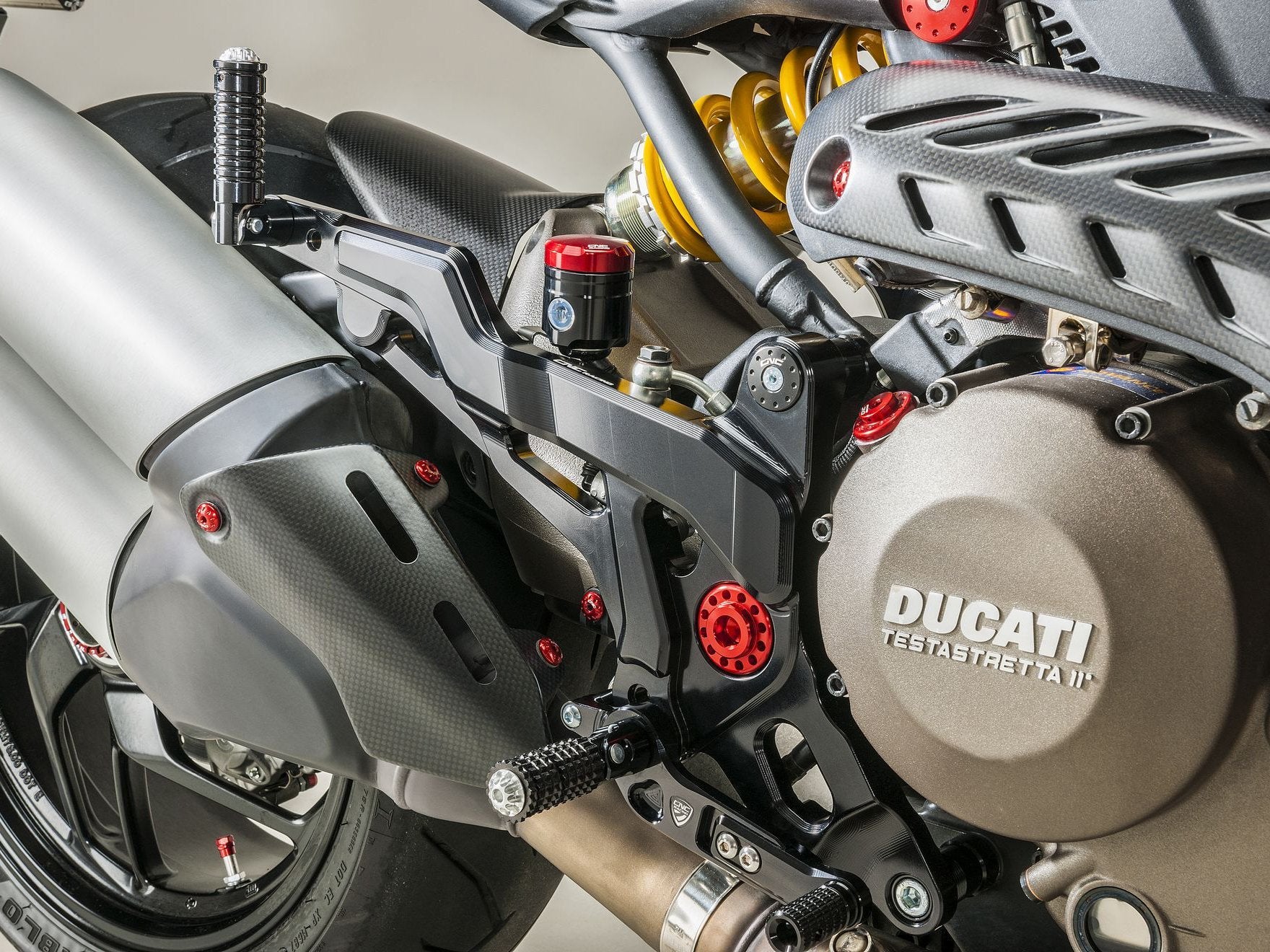 PE440 - CNC RACING Ducati Monster 1200/821 Adjustable Rearset (Sport) – Accessories in the Motodeal Motorcycle Aftermarket Accessories and Parts Online Shop