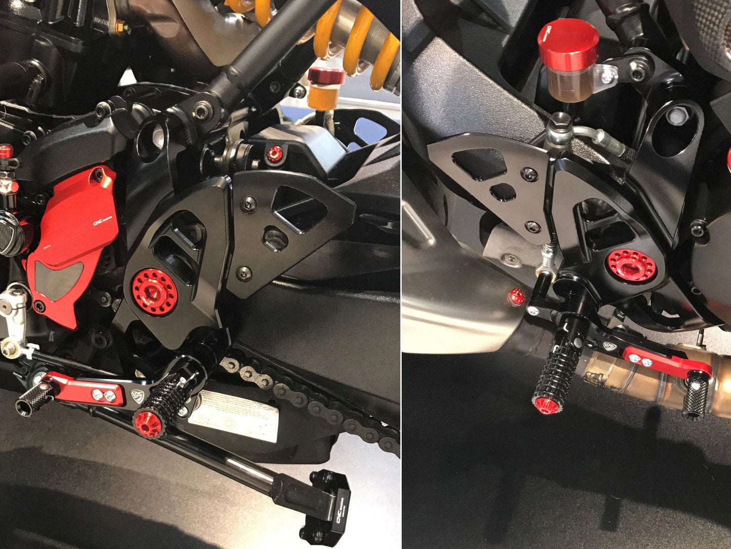 PE444 - CNC RACING Ducati Monster / Supersport Adjustable Rearset – Accessories in the Motodeal Motorcycle Aftermarket Accessories and Parts Online Shop