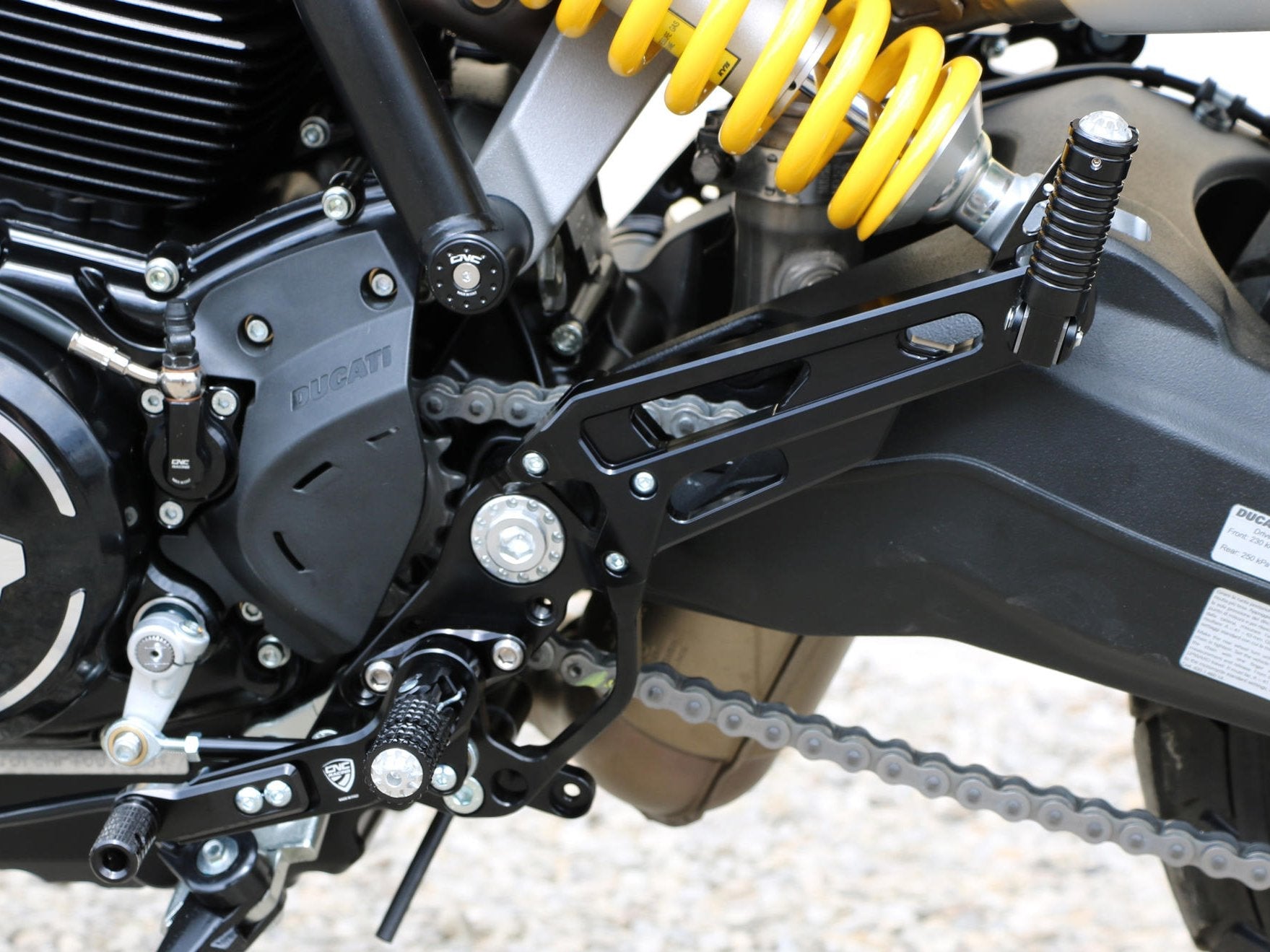 PE445 - CNC RACING Ducati Scrambler / Monster 797 Adjustable Rearset – Accessories in the Motodeal Motorcycle Aftermarket Accessories and Parts Online Shop