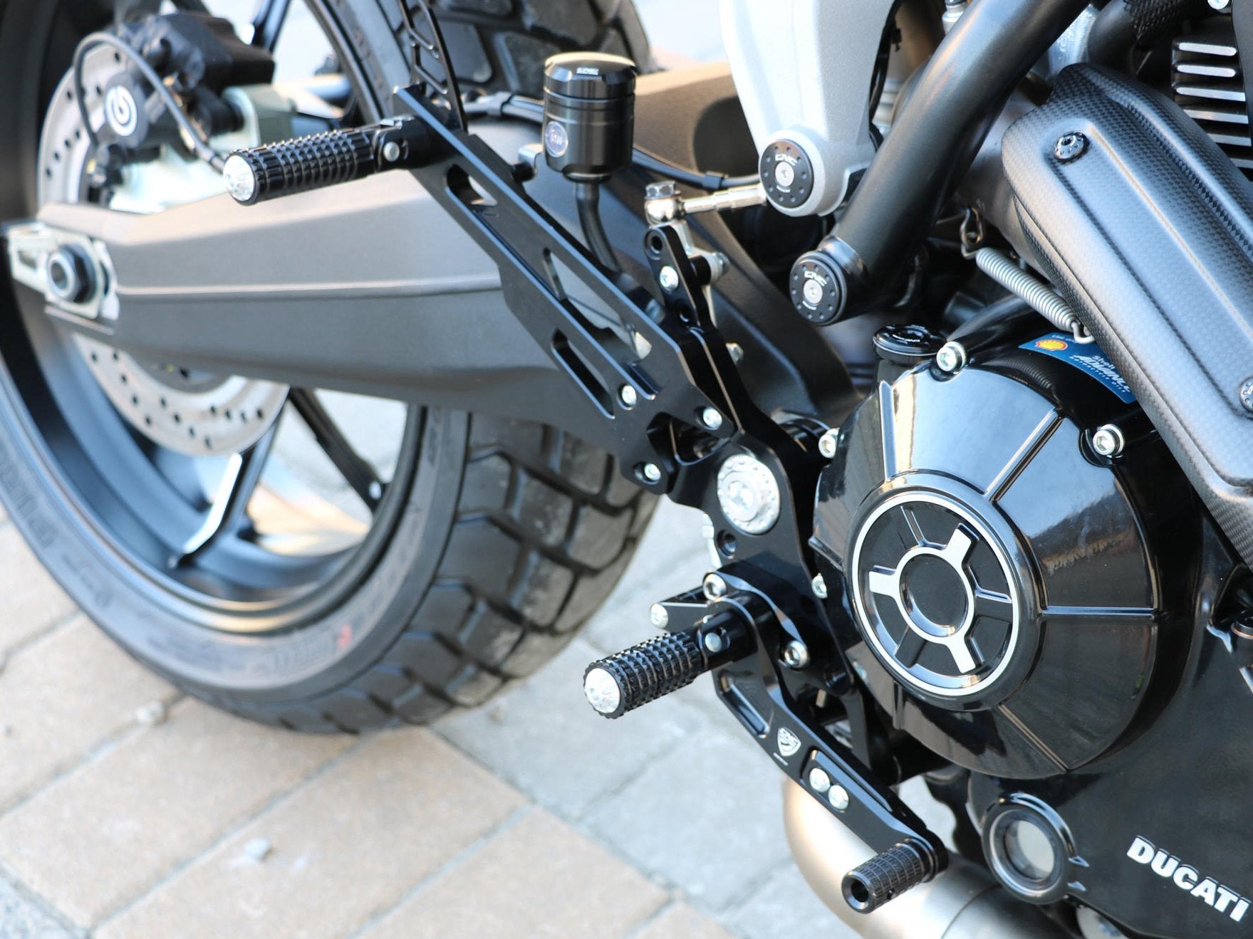 PE445 - CNC RACING Ducati Scrambler / Monster 797 Adjustable Rearset – Accessories in the Motodeal Motorcycle Aftermarket Accessories and Parts Online Shop