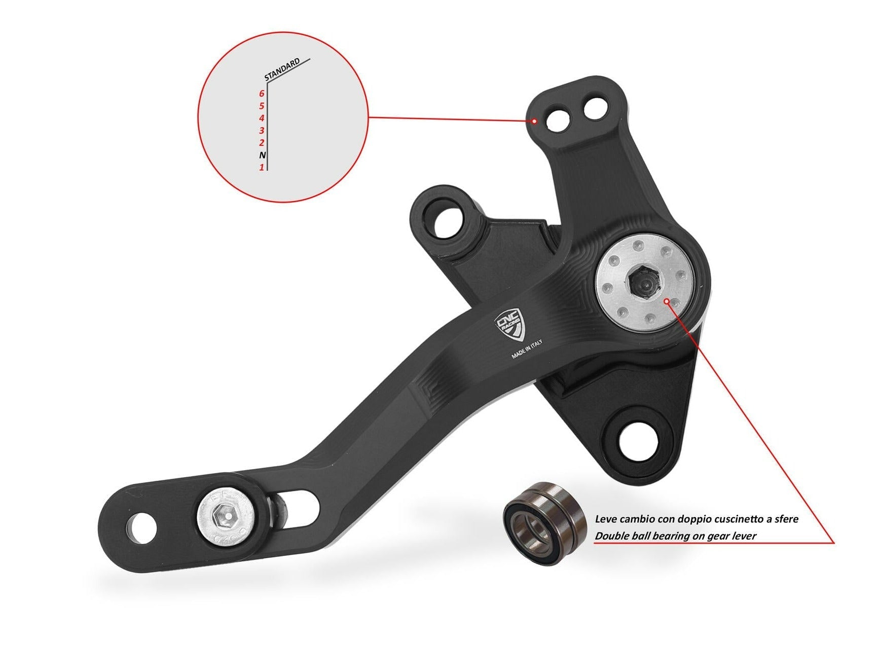 PEC06 - CNC RACING Ducati Multistrada V4 / V4S / Pikes Peak (2021+) Gear Lever "Slide" – Accessories in the Motodeal Motorcycle Aftermarket Accessories and Parts Online Shop