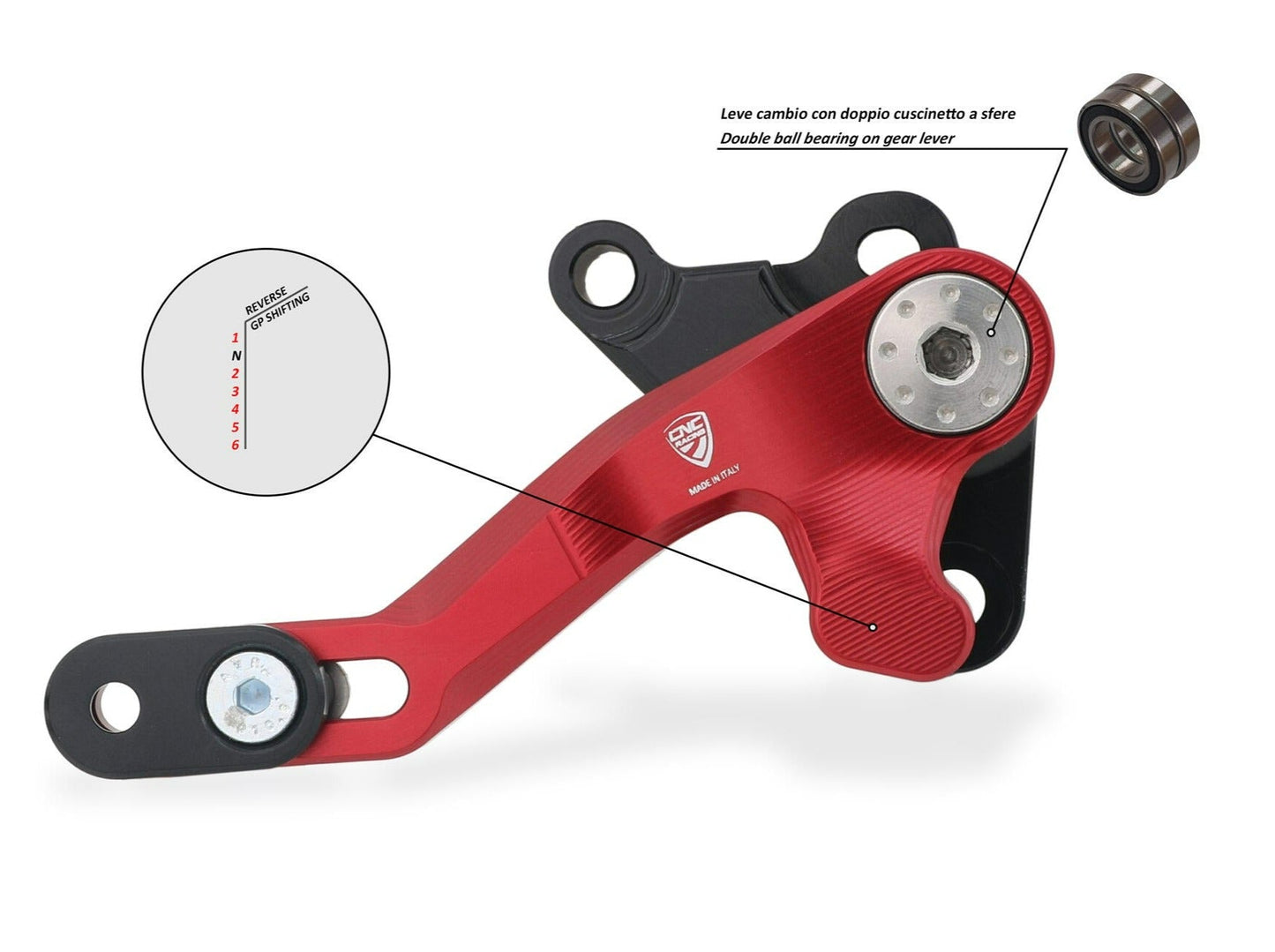 PEC07 - CNC RACING Ducati Multistrada V4 / V4S / Pikes Peak (2021+) Gear Lever Reverse Shift (GP, "Slide") – Accessories in the Motodeal Motorcycle Aftermarket Accessories and Parts Online Shop