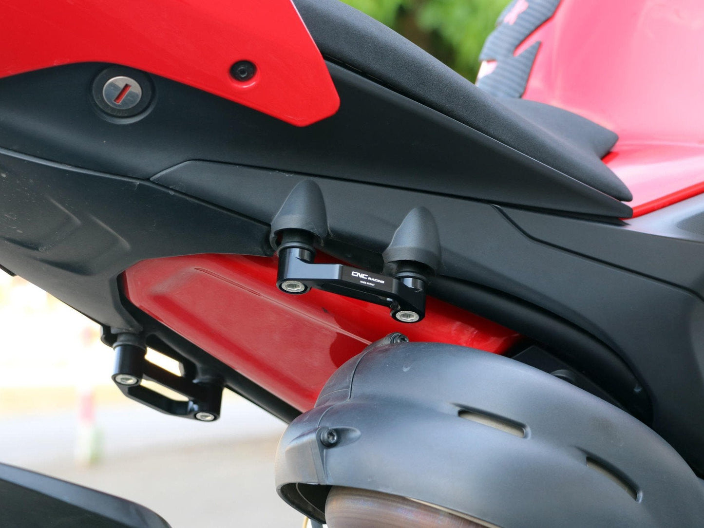 PET52 - CNC RACING Ducati Panigale V4 / Streetfighter (2018+) Rear Footrest Removal Plates – Accessories in the Motodeal Motorcycle Aftermarket Accessories and Parts Online Shop