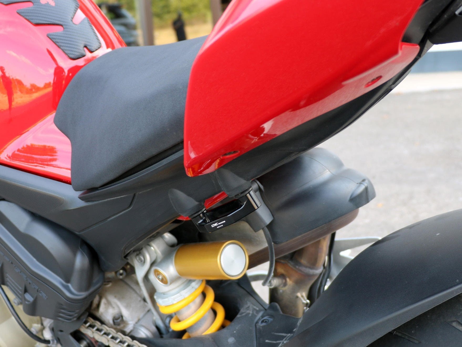 PET52 - CNC RACING Ducati Panigale V4 / Streetfighter (2018+) Rear Footrest Removal Plates – Accessories in the Motodeal Motorcycle Aftermarket Accessories and Parts Online Shop