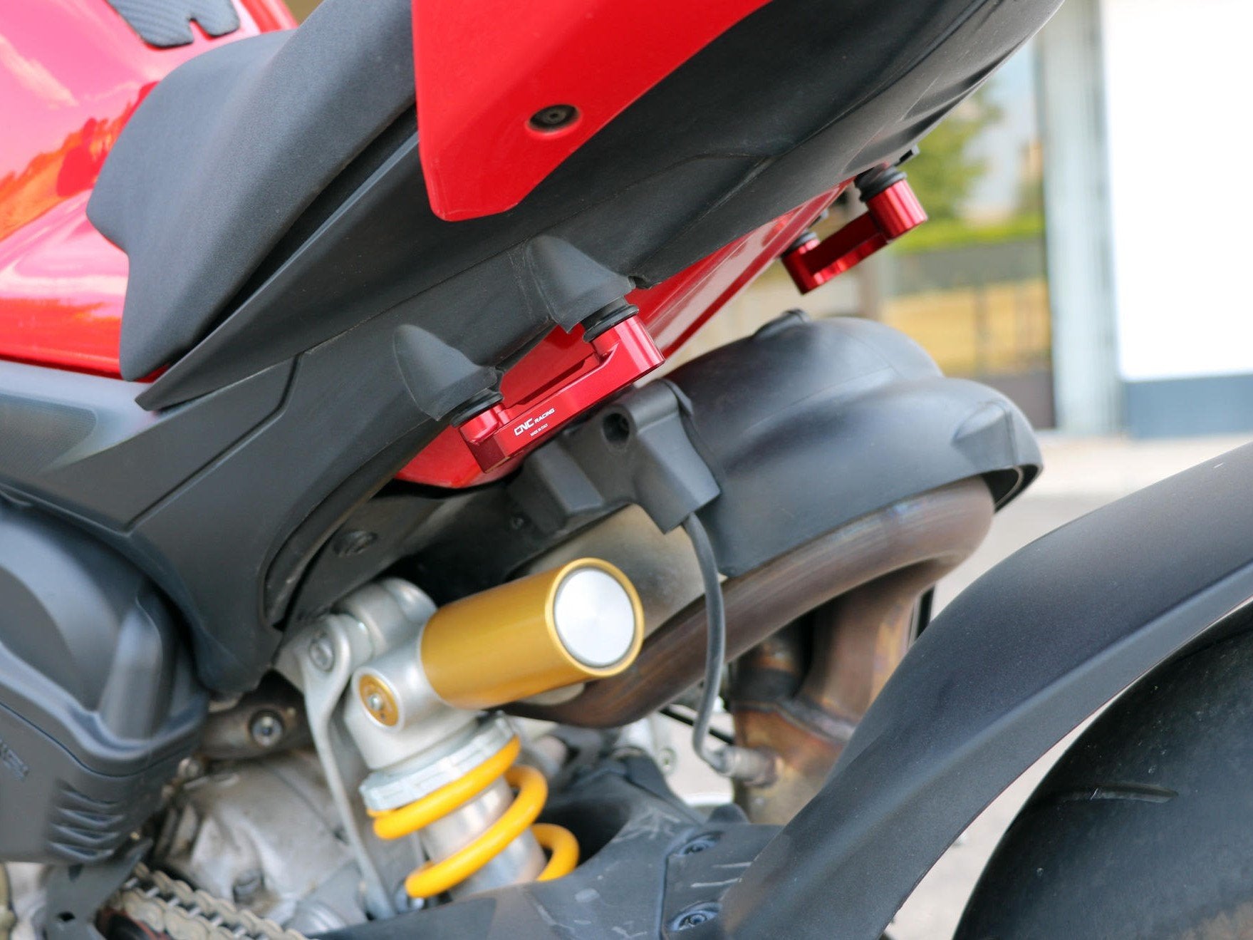 PET52 - CNC RACING Ducati Panigale V4 / Streetfighter (2018+) Rear Footrest Removal Plates – Accessories in the Motodeal Motorcycle Aftermarket Accessories and Parts Online Shop