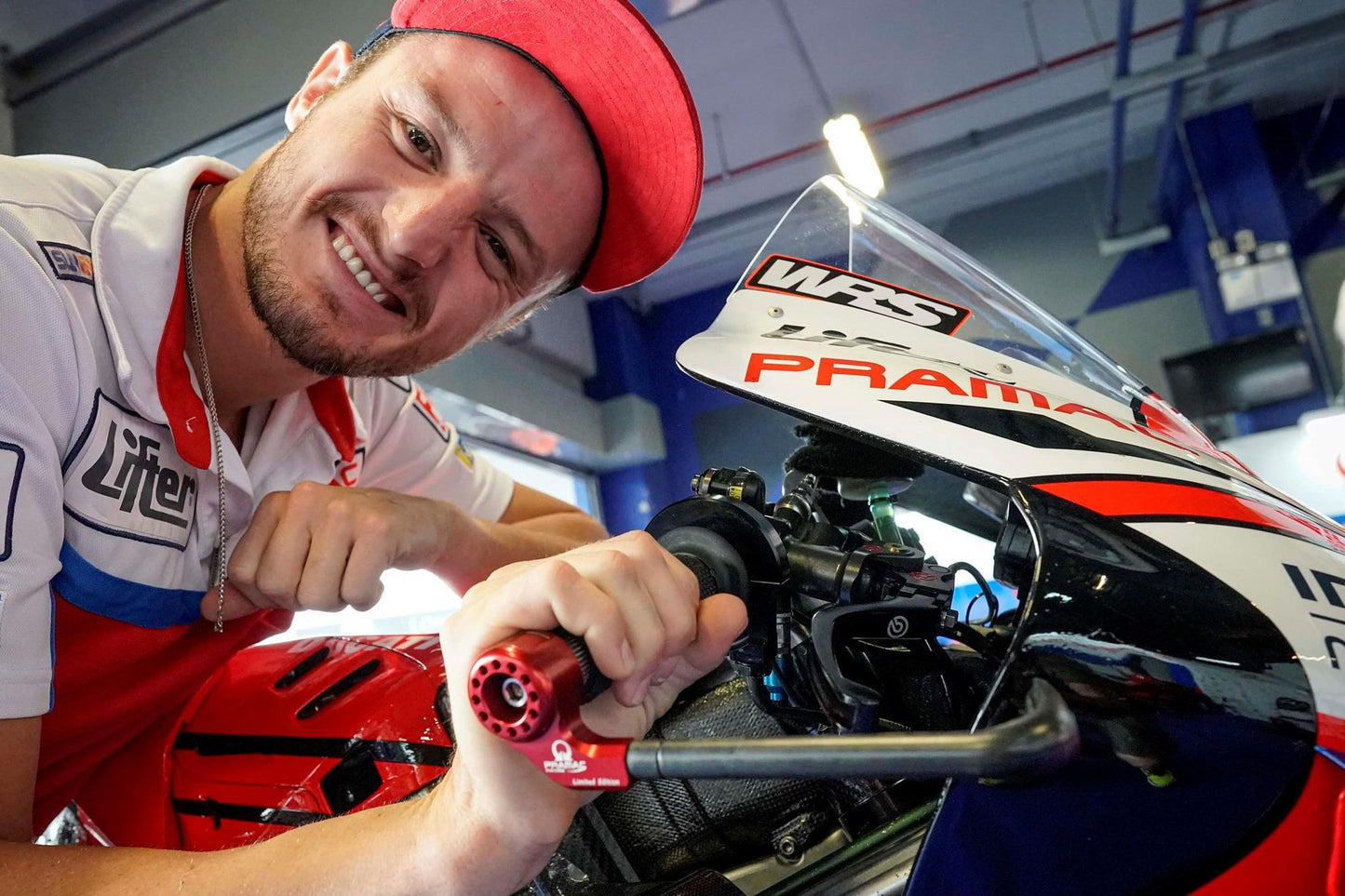 PL100PR - CNC RACING BMW S1000RR (09/18) Racing Brake Lever Guard (Pramac edition; including adapter) – Accessories in the Motodeal Motorcycle Aftermarket Accessories and Parts Online Shop