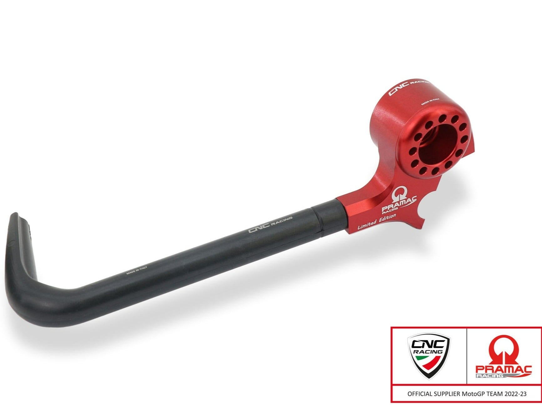 PLM02PR - CNC RACING Ducati Panigale V2 (12/24) Racing Clutch Lever Guard (Pramac edition; including adapter) – Accessories in the Motodeal Motorcycle Aftermarket Accessories and Parts Online Shop