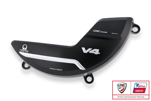 PR310PR - CNC RACING Ducati Multistrada V4 RS / Panigale V4 / Streetfighter V4 Clutch Cover Guard (Pramac edition) – Accessories in the Motodeal Motorcycle Aftermarket Accessories and Parts Online Shop