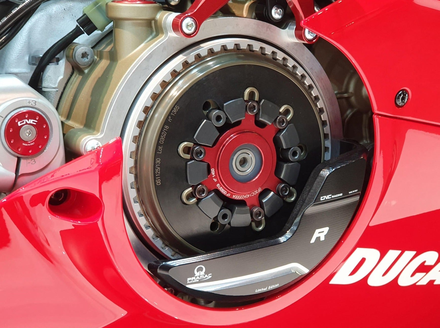 PR314PR - CNC RACING Ducati Panigale V4R Clutch Cover Protector (Pramac Racing Limited Edition) – Accessories in the Motodeal Motorcycle Aftermarket Accessories and Parts Online Shop