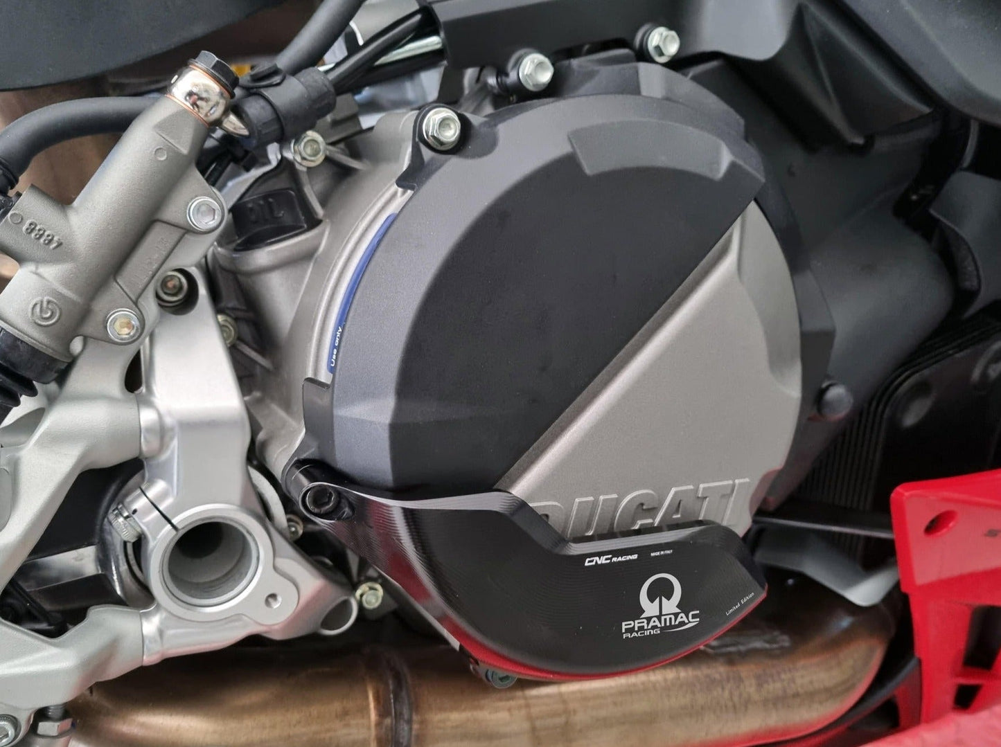 PR322PR - CNC RACING Ducati Streetfighter V2 (2022+) Clutch Cover Protector (Pramac edition) – Accessories in the Motodeal Motorcycle Aftermarket Accessories and Parts Online Shop