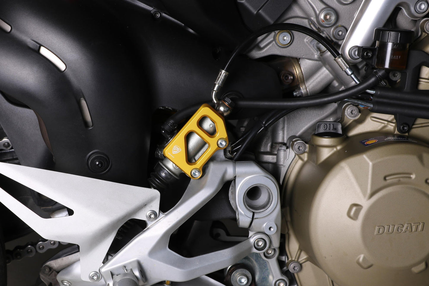 PR325 - CNC RACING Ducati / Moto Guzzi Rear Brake Master Cylinder Protector (for OEM rearset) – Accessories in the Motodeal Motorcycle Aftermarket Accessories and Parts Online Shop