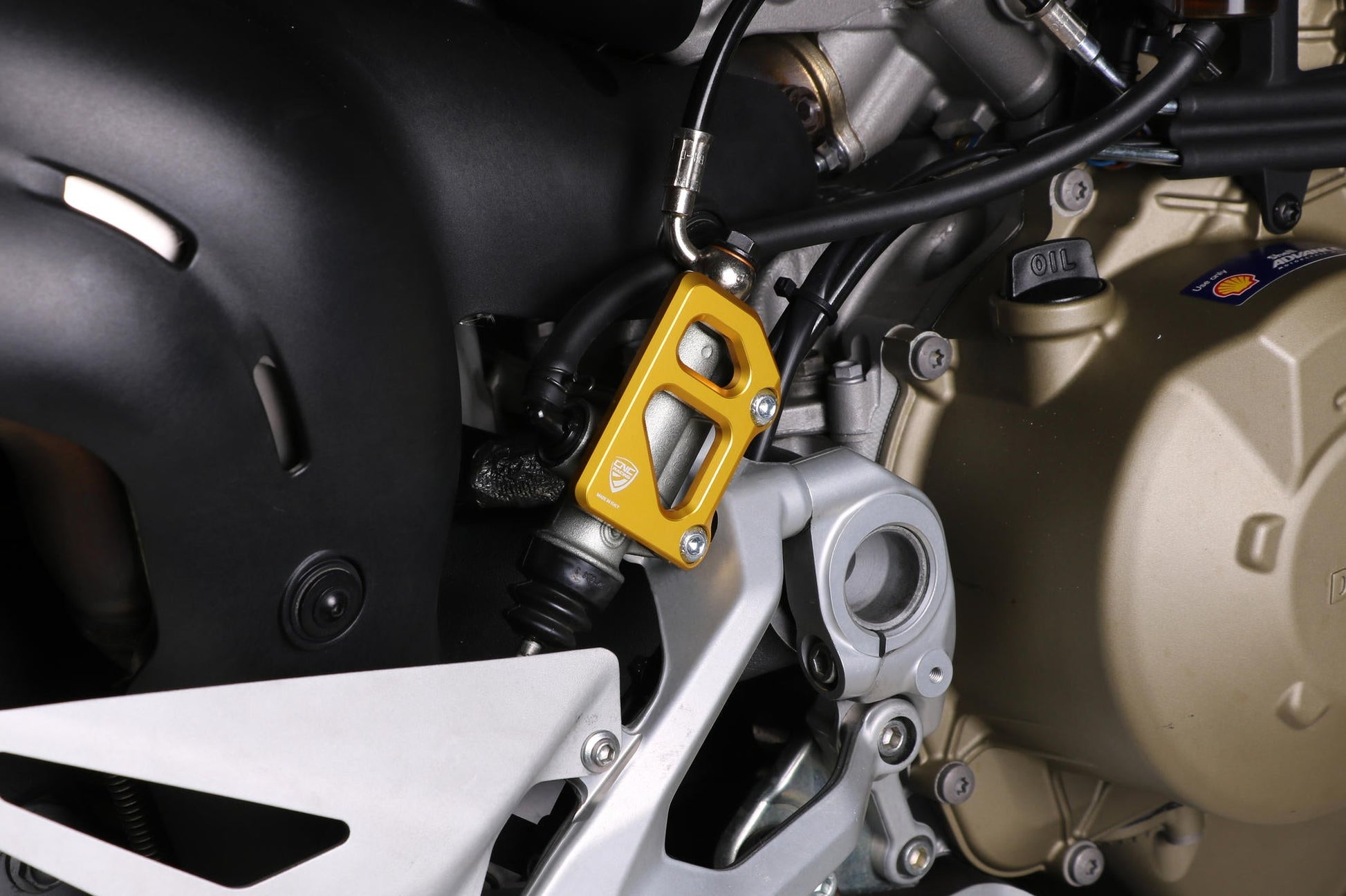 PR325 - CNC RACING Ducati / Moto Guzzi Rear Brake Master Cylinder Protector (for OEM rearset) – Accessories in the Motodeal Motorcycle Aftermarket Accessories and Parts Online Shop