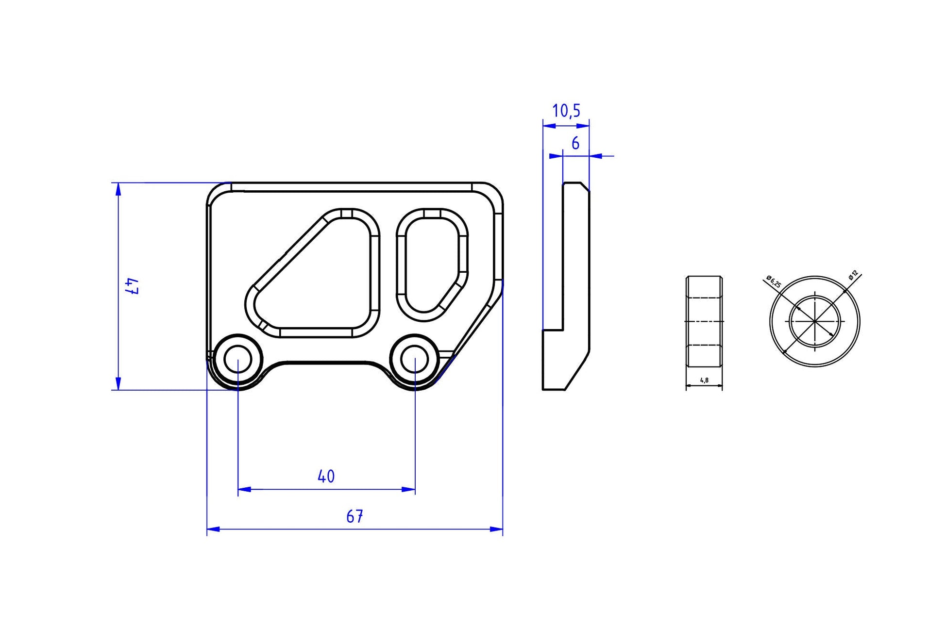 PR325 - CNC RACING Ducati / Moto Guzzi Rear Brake Master Cylinder Protector (for OEM rearset) – Accessories in the Motodeal Motorcycle Aftermarket Accessories and Parts Online Shop