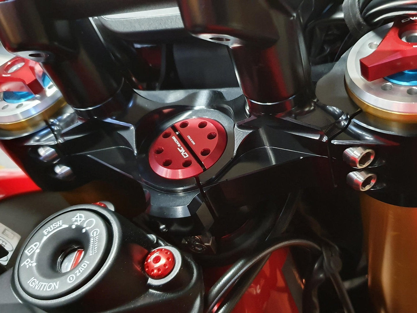 PS535 - CNC RACING Ducati Hypermotard 950/939/821 SP Triple Clamps Kit – Accessories in the Motodeal Motorcycle Aftermarket Accessories and Parts Online Shop