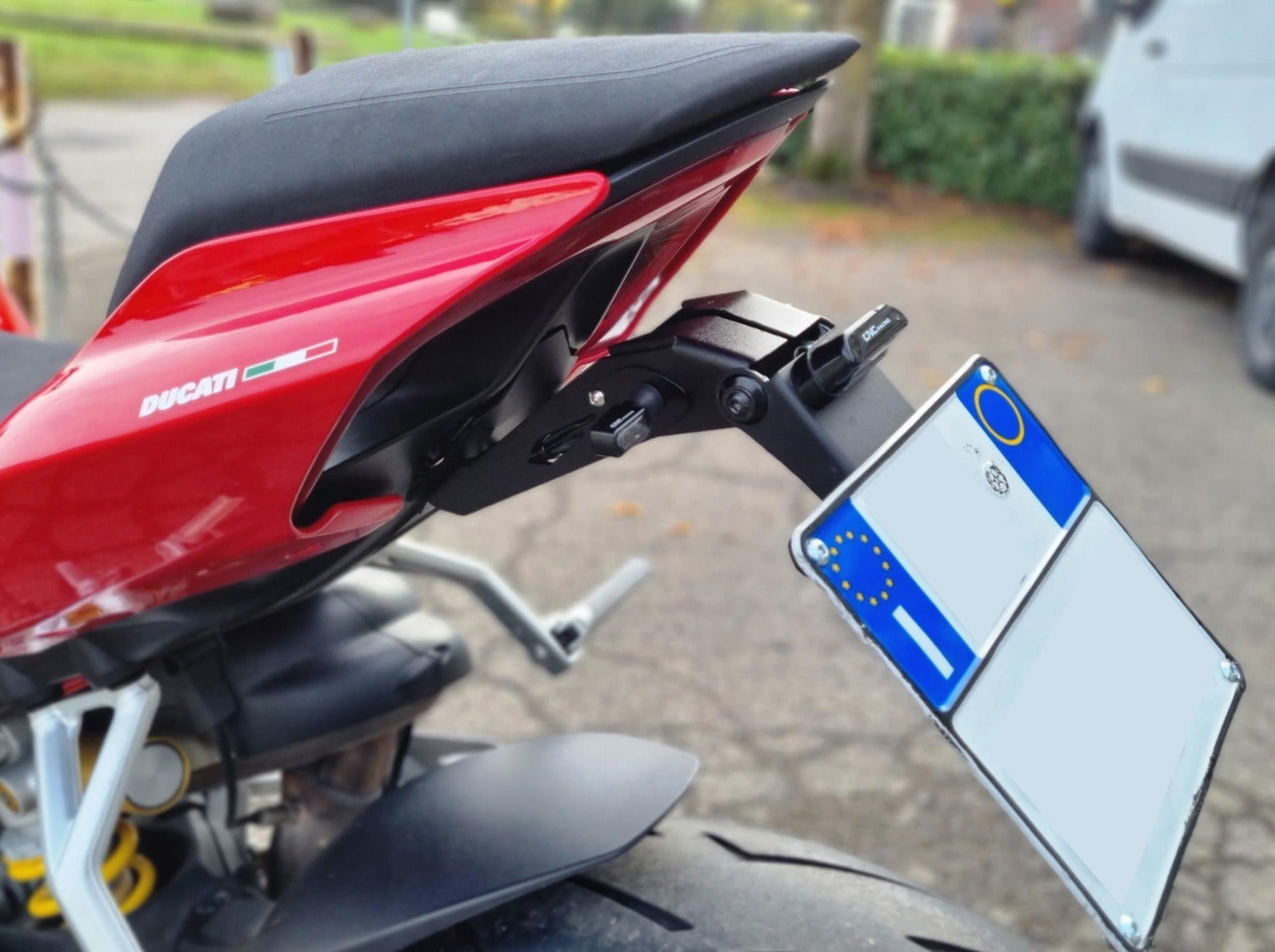 PT158 - CNC RACING Ducati Panigale V2 / V4 / Streetfighter (18/24) Adjustable LED License Plate Holder – Accessories in the Motodeal Motorcycle Aftermarket Accessories and Parts Online Shop