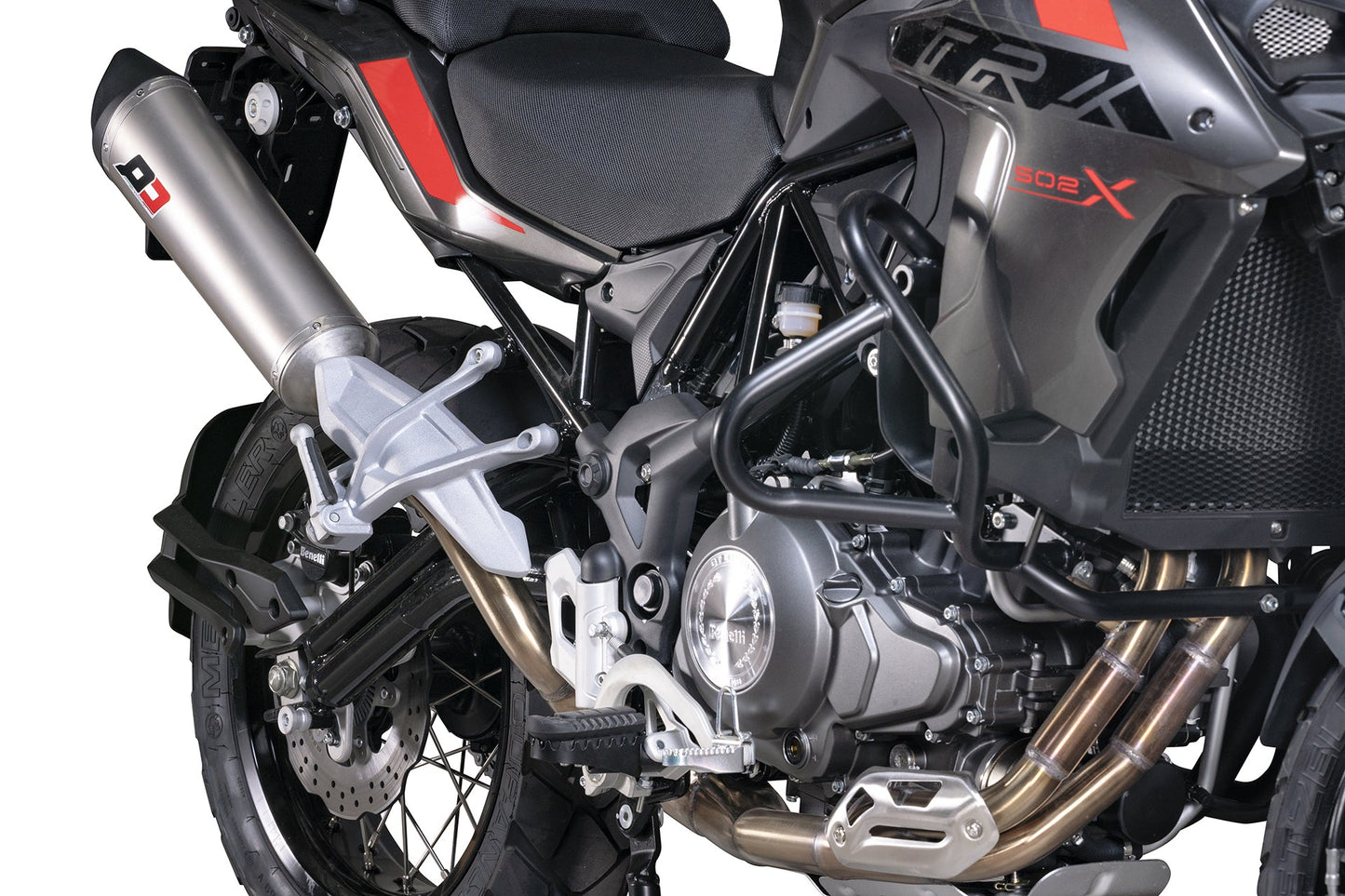 QD EXHAUST Benelli TRK 502X (2017+) Slip-on Exhaust "Tronco-Cono" (EU homologated) – Accessories in the 2WheelsHero Motorcycle Aftermarket Accessories and Parts Online Shop