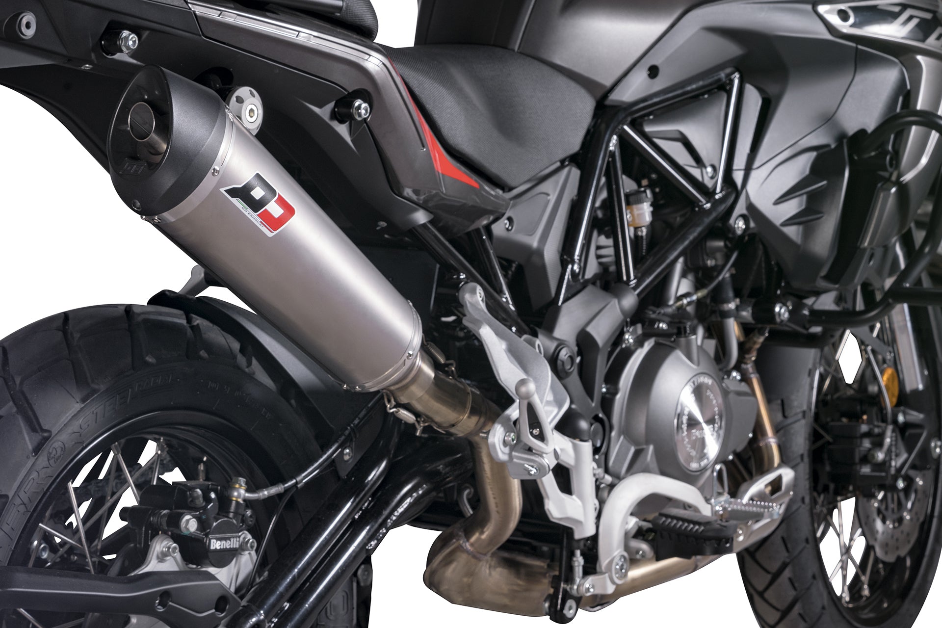 QD EXHAUST Benelli TRK 502X (2017+) Slip-on Exhaust "Tronco-Cono" (EU homologated) – Accessories in the 2WheelsHero Motorcycle Aftermarket Accessories and Parts Online Shop