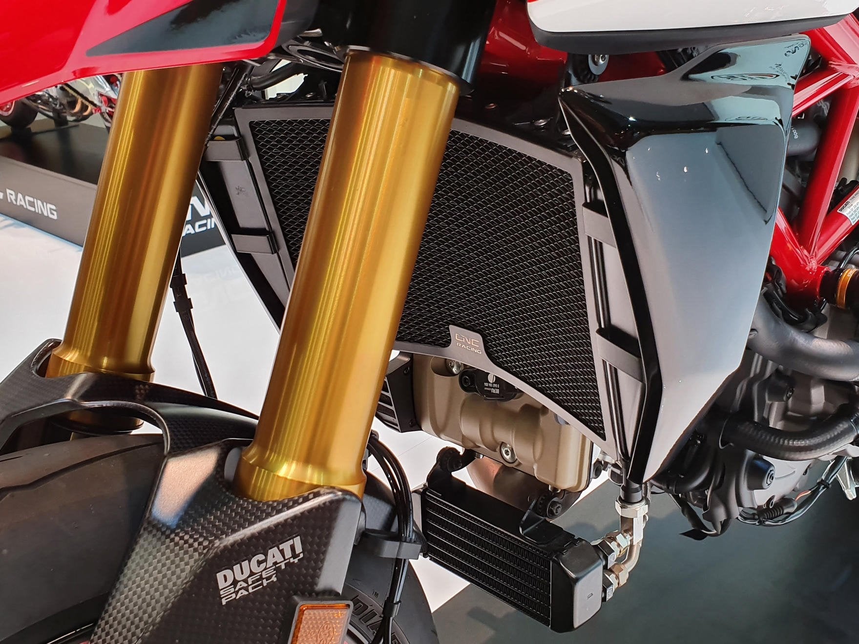 RA012 - CNC RACING Ducati Monster / SuperSport Radiator Guard – Accessories in the Motodeal Motorcycle Aftermarket Accessories and Parts Online Shop