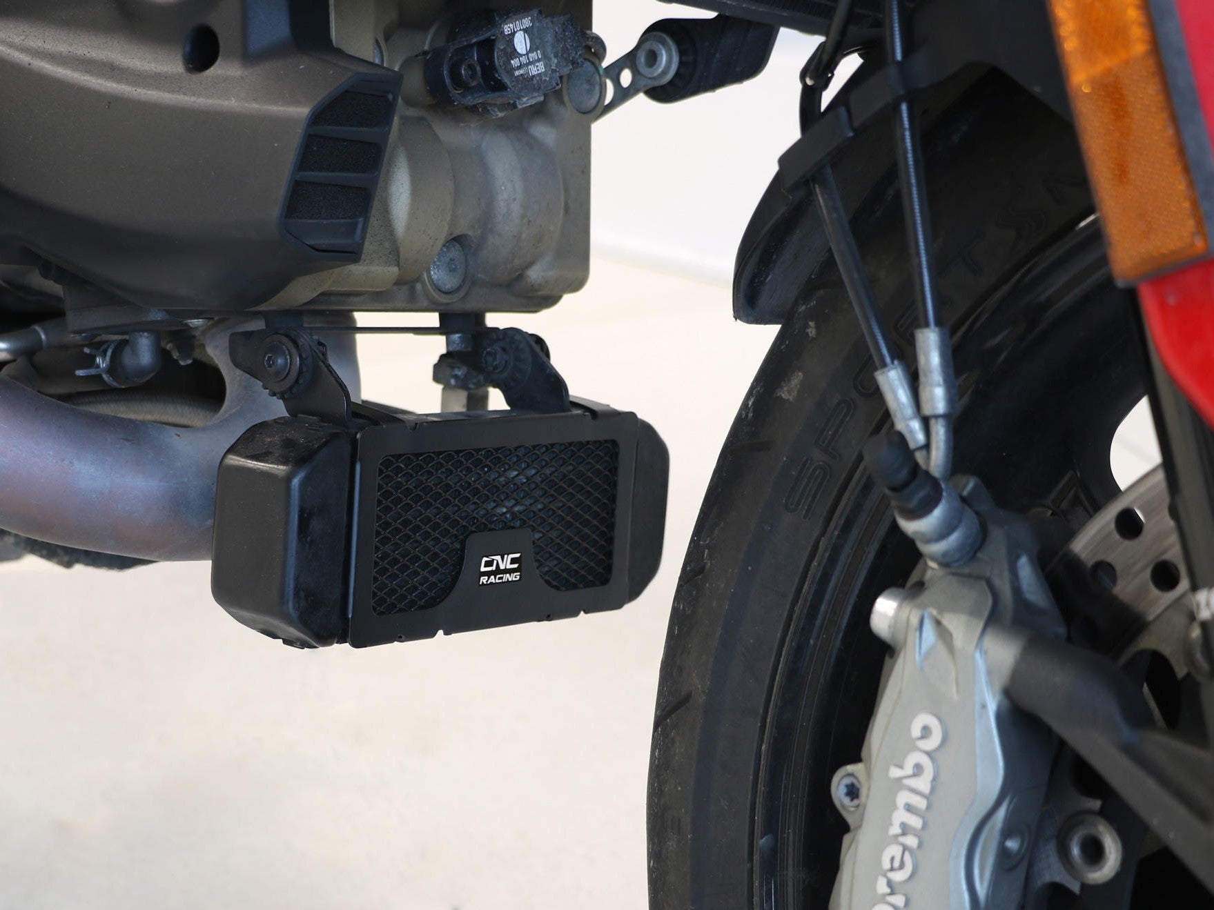 RA065 - CNC RACING Ducati Hypermotard 950/939 Oil Cooler Guard – Accessories in the Motodeal Motorcycle Aftermarket Accessories and Parts Online Shop