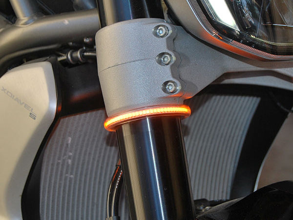 NEW RAGE CYCLES Universal LED Front Turn Signals "Rage360" – Accessories in the 2WheelsHero Motorcycle Aftermarket Accessories and Parts Online Shop