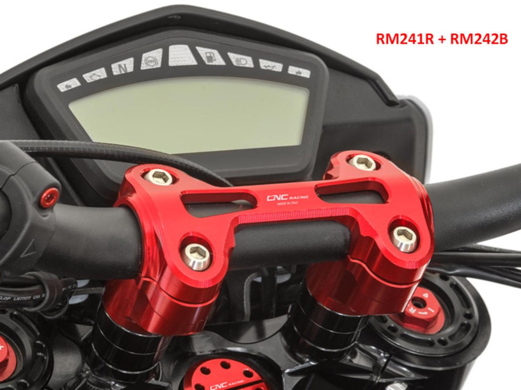 RM241 - CNC RACING Ducati Monster / Hypermotard Handlebar Riser (Ø 29 mm) – Accessories in the Motodeal Motorcycle Aftermarket Accessories and Parts Online Shop