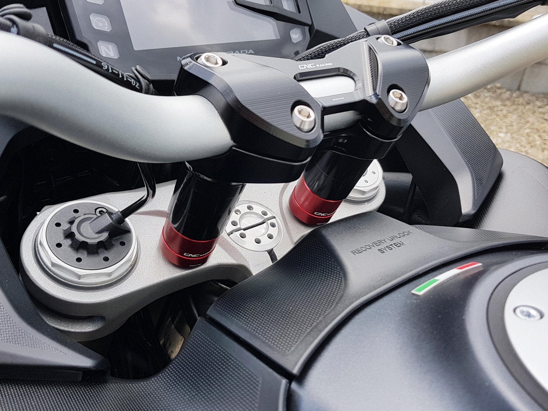 RM253 - CNC RACING Ducati Multistrada (2015+) Handlebar Riser Spacers – Accessories in the Motodeal Motorcycle Aftermarket Accessories and Parts Online Shop