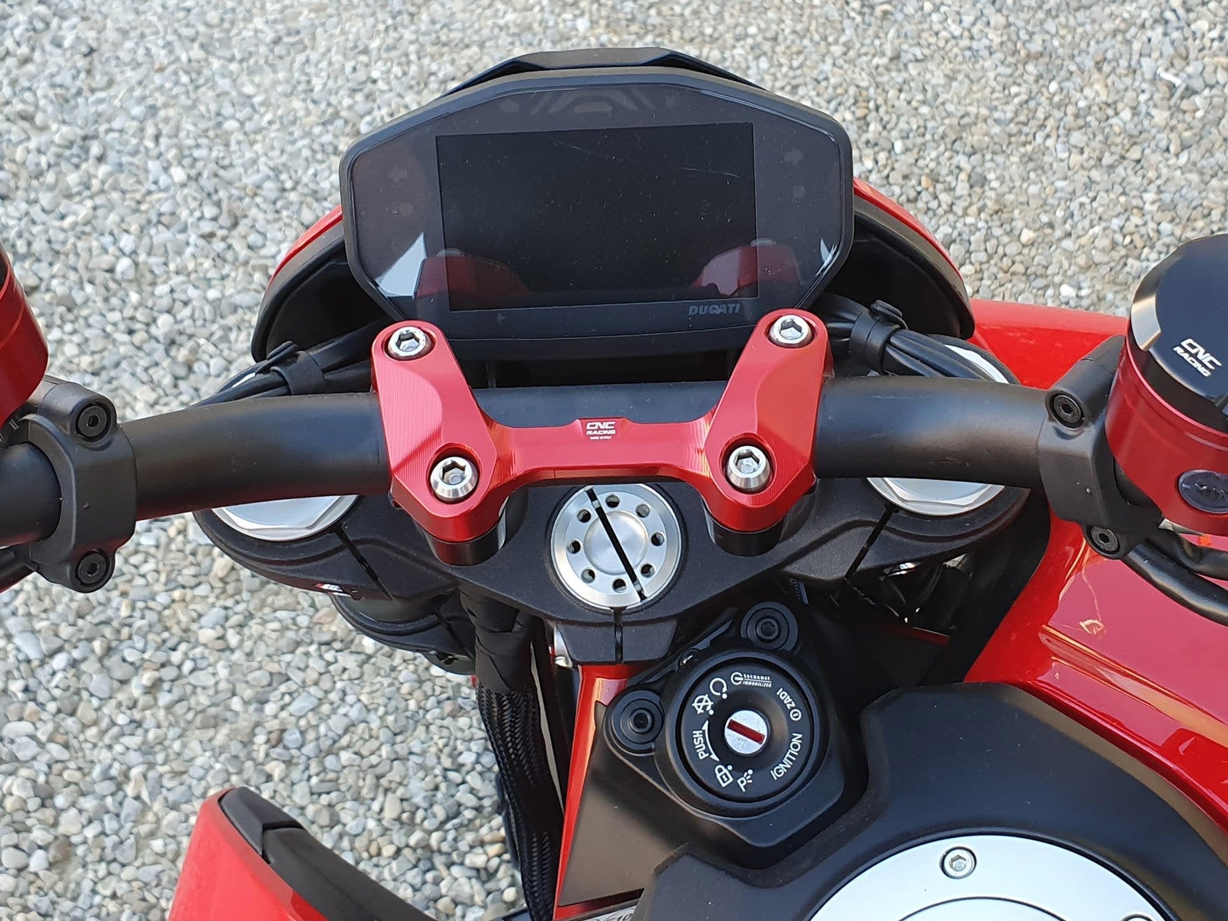 RM254 - CNC RACING Ducati Hypermotard 950 Handlebar Top Clamp – Accessories in the Motodeal Motorcycle Aftermarket Accessories and Parts Online Shop