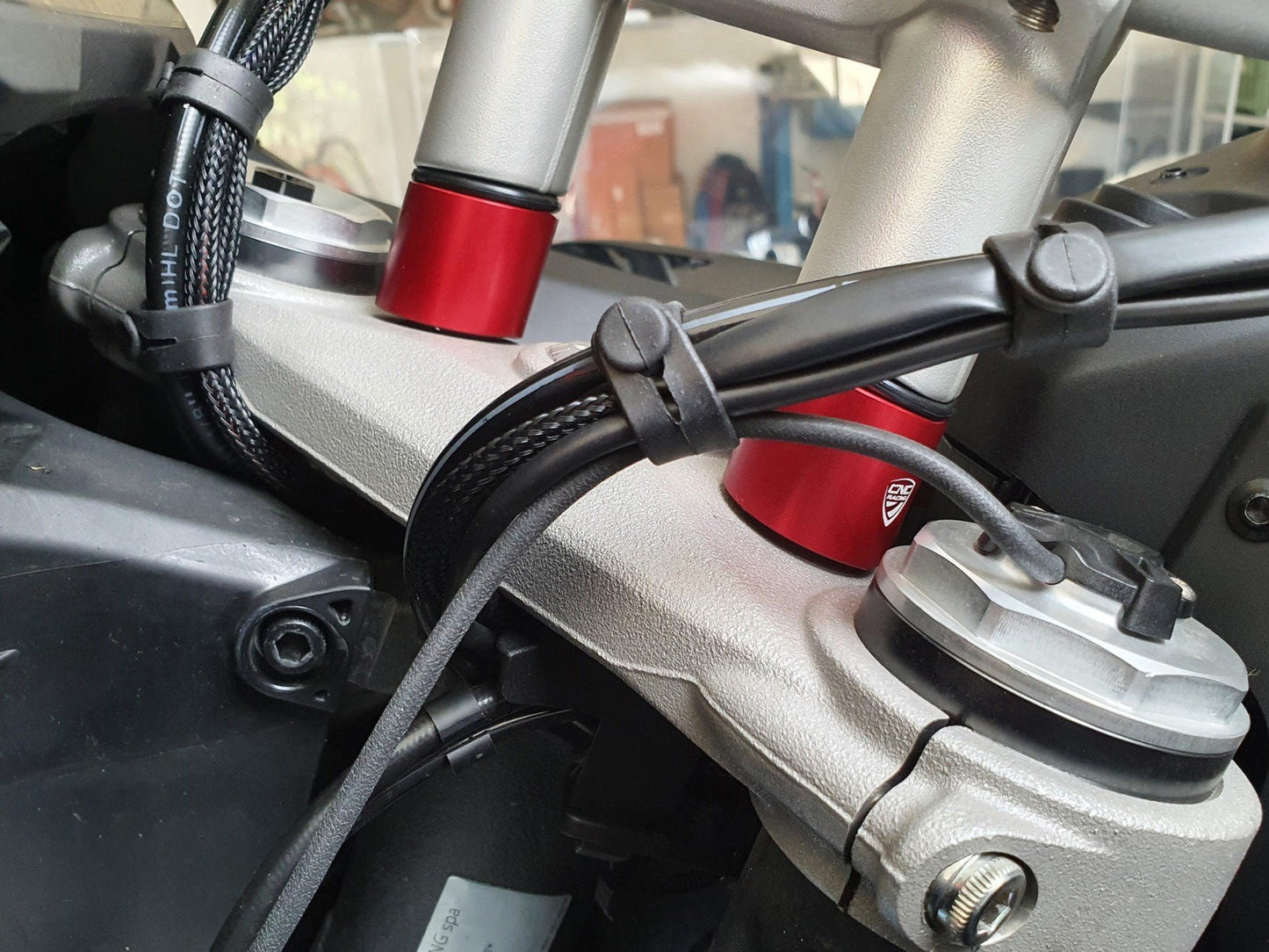 RM258 - CNC RACING Ducati Multistrada V4 (2021+) Handlebar Riser Spacers (H 30mm) – Accessories in the Motodeal Motorcycle Aftermarket Accessories and Parts Online Shop