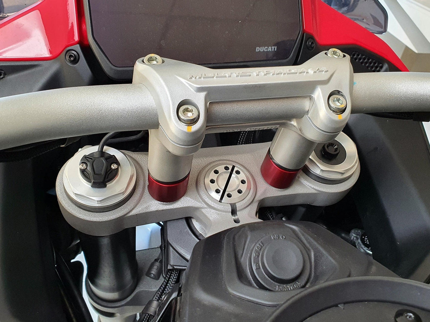 RM258 - CNC RACING Ducati Multistrada V4 (2021+) Handlebar Riser Spacers (H 30mm) – Accessories in the Motodeal Motorcycle Aftermarket Accessories and Parts Online Shop
