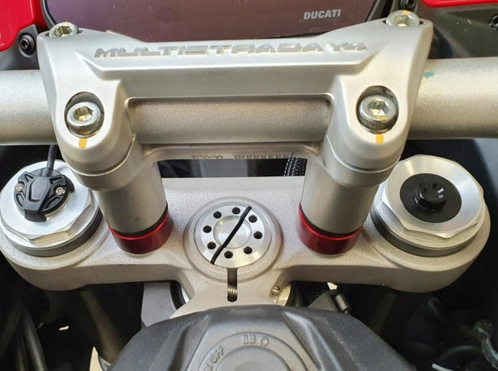 RM260 - CNC RACING Ducati Multistrada V4 (2021+) Handlebar Riser Spacers (H 20mm) – Accessories in the Motodeal Motorcycle Aftermarket Accessories and Parts Online Shop