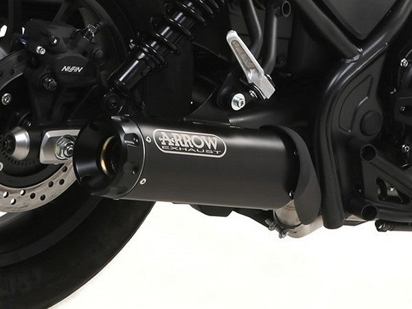 ARROW 74504RBN Honda CMX500 Rebel (2017+) Dark Steel Slip-on Exhaust "Rebel" – Accessories in the 2WheelsHero Motorcycle Aftermarket Accessories and Parts Online Shop