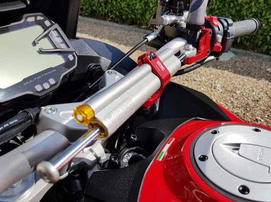 Ducati Multistrada 950 (17/18) OHLINS Steering Damper + CNC RACING Mounting Kit – Accessories in the Motodeal Motorcycle Aftermarket Accessories and Parts Online Shop