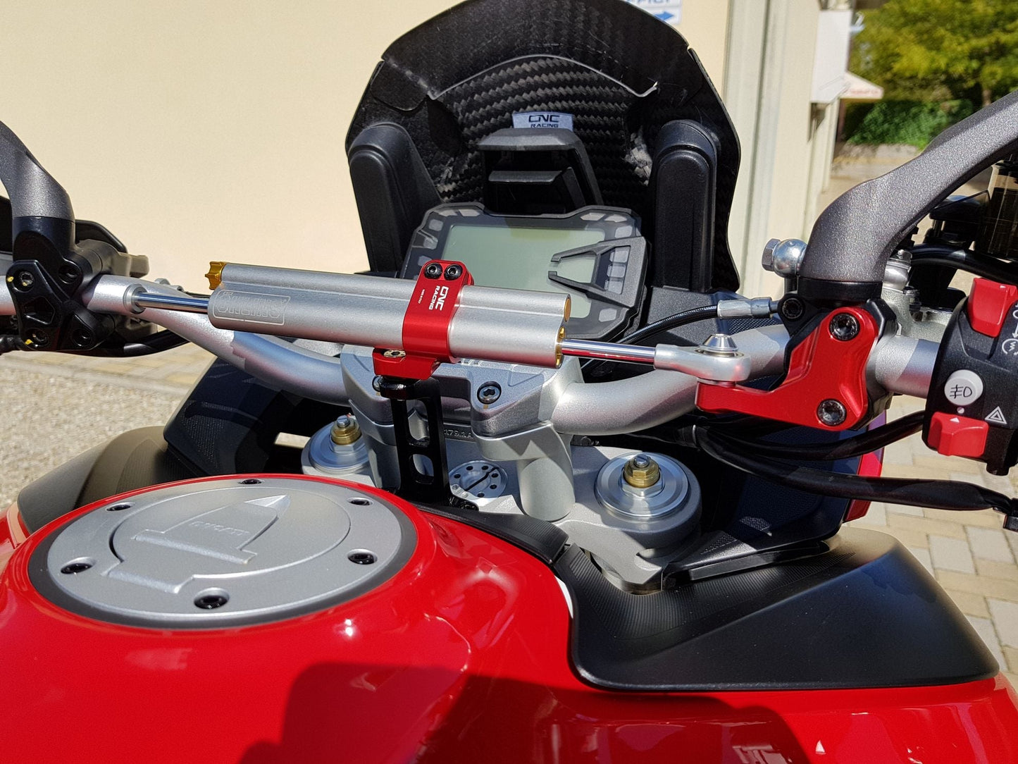 Ducati Multistrada 950 (17/18) OHLINS Steering Damper + CNC RACING Mounting Kit – Accessories in the Motodeal Motorcycle Aftermarket Accessories and Parts Online Shop