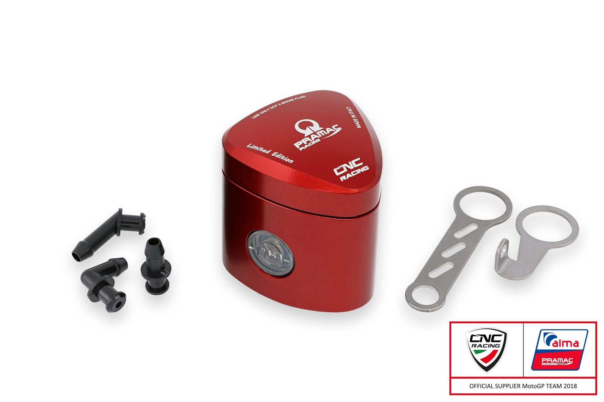 SE500PR - CNC RACING Universal 12 ml Rear Brake Fluid Tank "Rebel" (Pramac Racing edition) – Accessories in the 2WheelsHero Motorcycle Aftermarket Accessories and Parts Online Shop