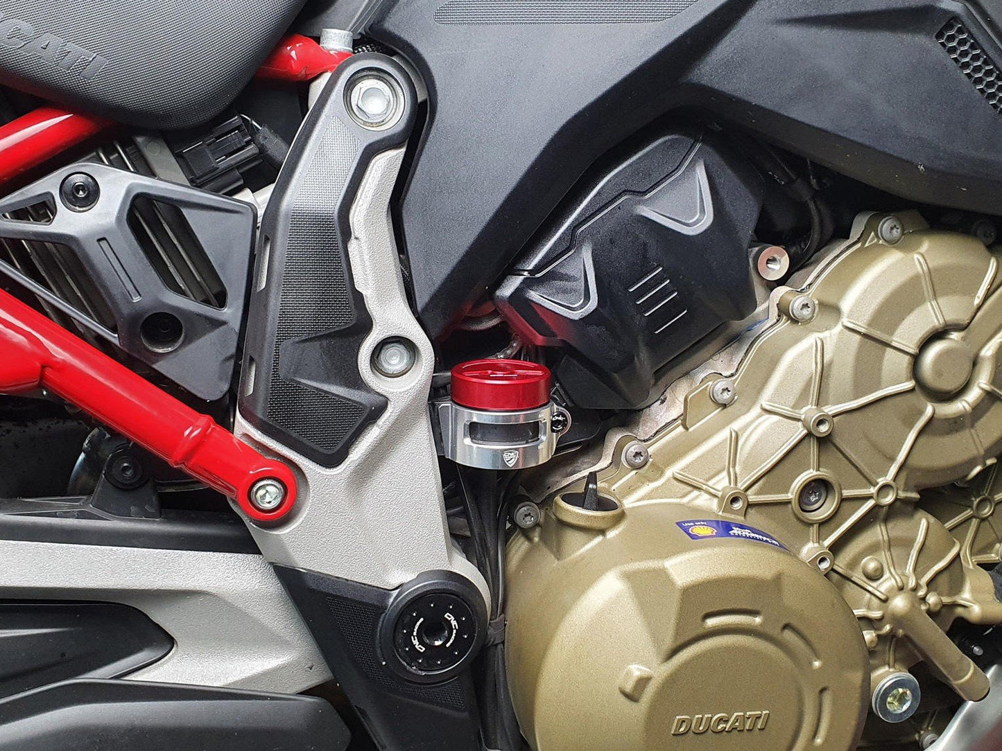 SEA14 - CNC RACING Ducati Multistrada V4 (2021+) Rear Brake Fluid Tank Clamp – Accessories in the Motodeal Motorcycle Aftermarket Accessories and Parts Online Shop