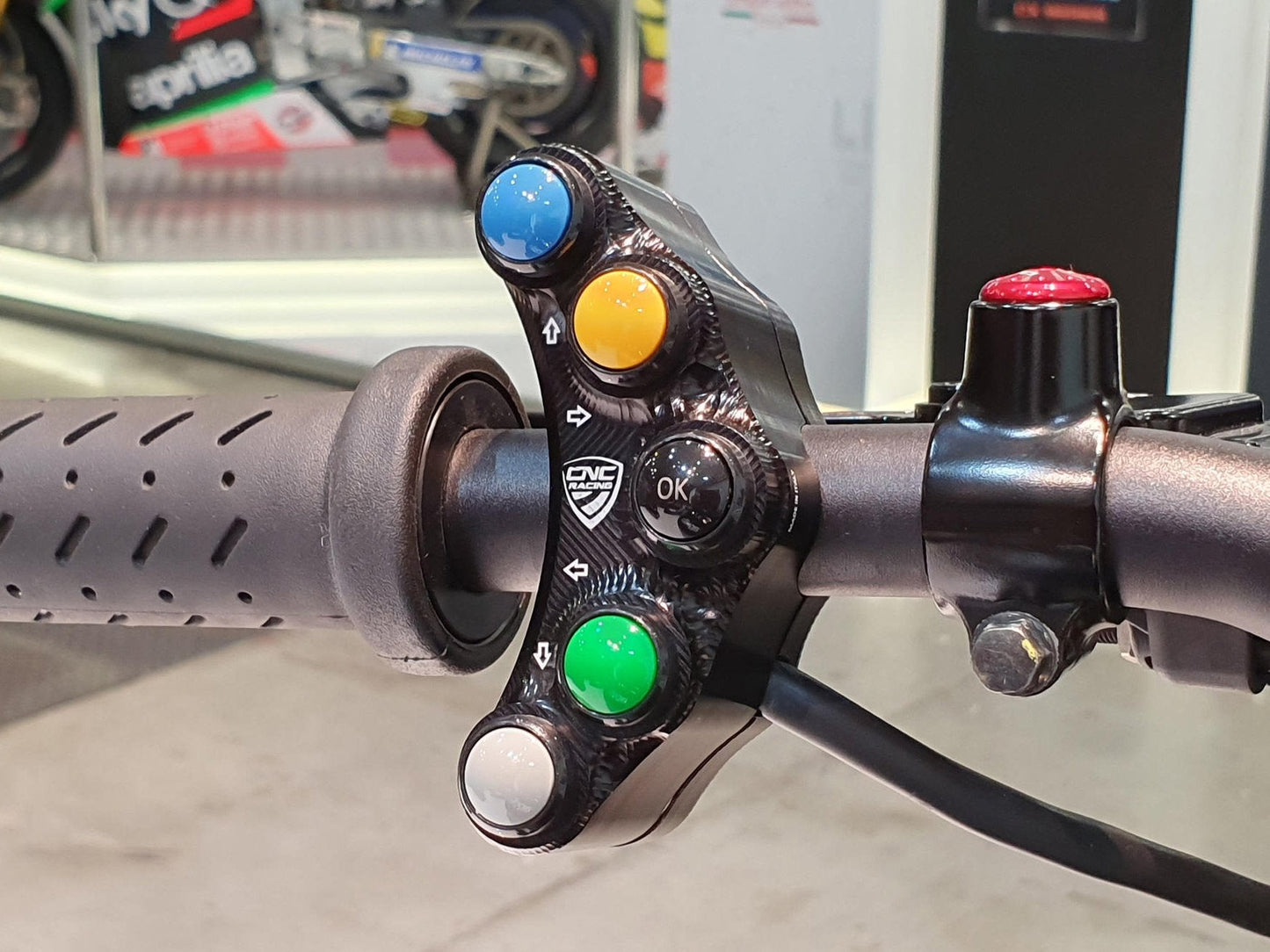 SWA05 - CNC RACING Aprilia RSV4 / Tuono V4 Left Handlebar Switch (racing edition) – Accessories in the Motodeal Motorcycle Aftermarket Accessories and Parts Online Shop