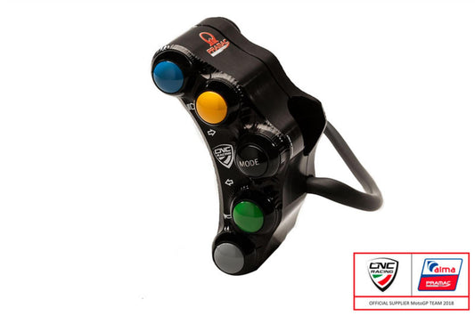 SWD01PR - CNC RACING Ducati 7 Buttons Left Handlebar Switch (street; Pramac edition) – Accessories in the Motodeal Motorcycle Aftermarket Accessories and Parts Online Shop