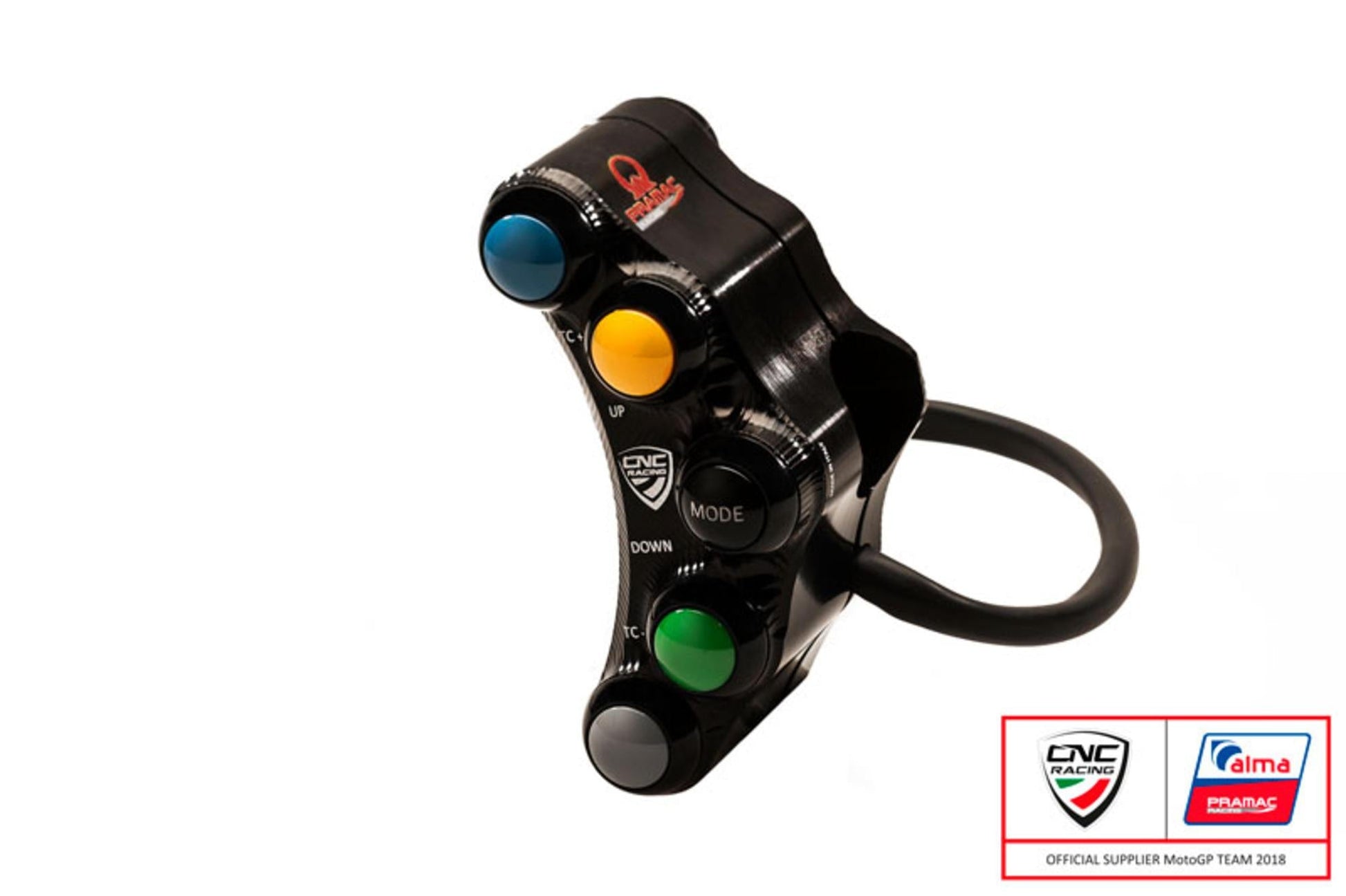 SWD02PR - CNC RACING Ducati 6 Buttons Left Handlebar Switch (racing; Pramac edition) – Accessories in the Motodeal Motorcycle Aftermarket Accessories and Parts Online Shop