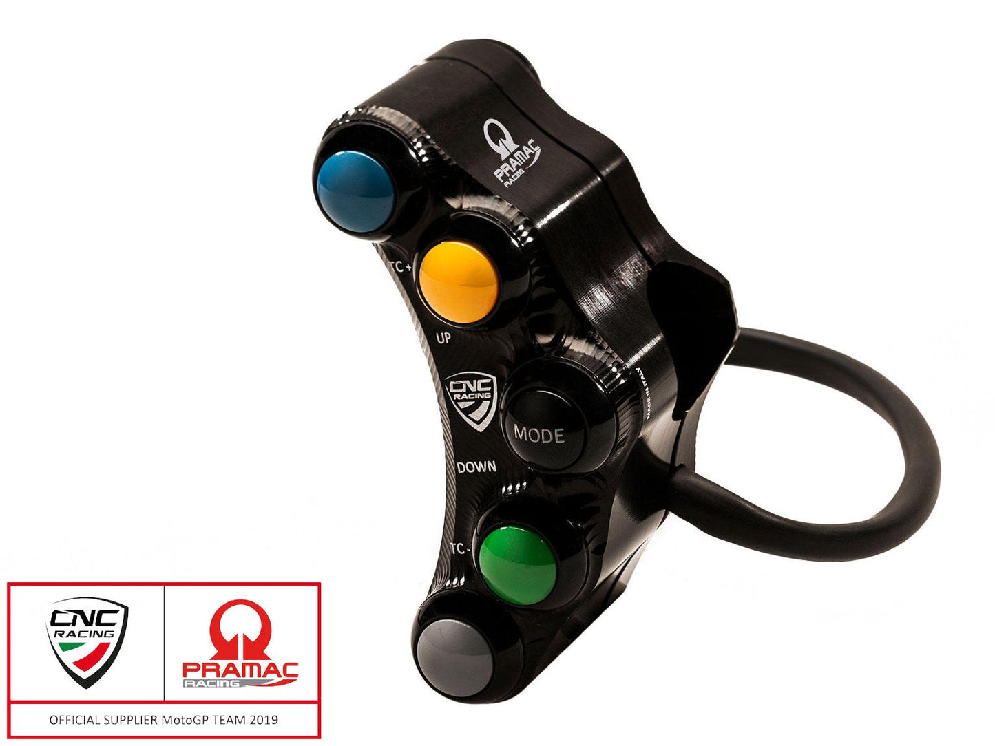 SWD02PR - CNC RACING Ducati 6 Buttons Left Handlebar Switch (racing; Pramac edition) – Accessories in the Motodeal Motorcycle Aftermarket Accessories and Parts Online Shop